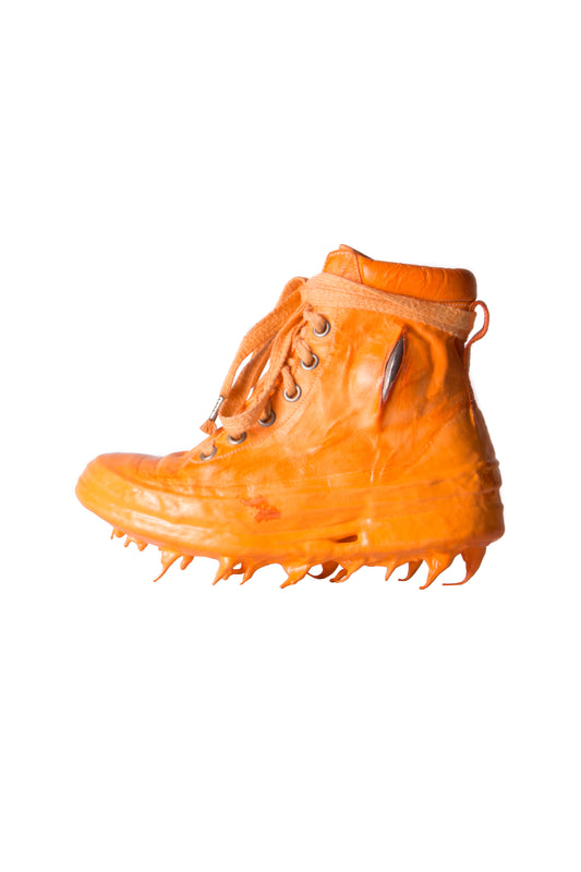 Object Dyed Prosthetic Ankle Drip Rubber Sneaker