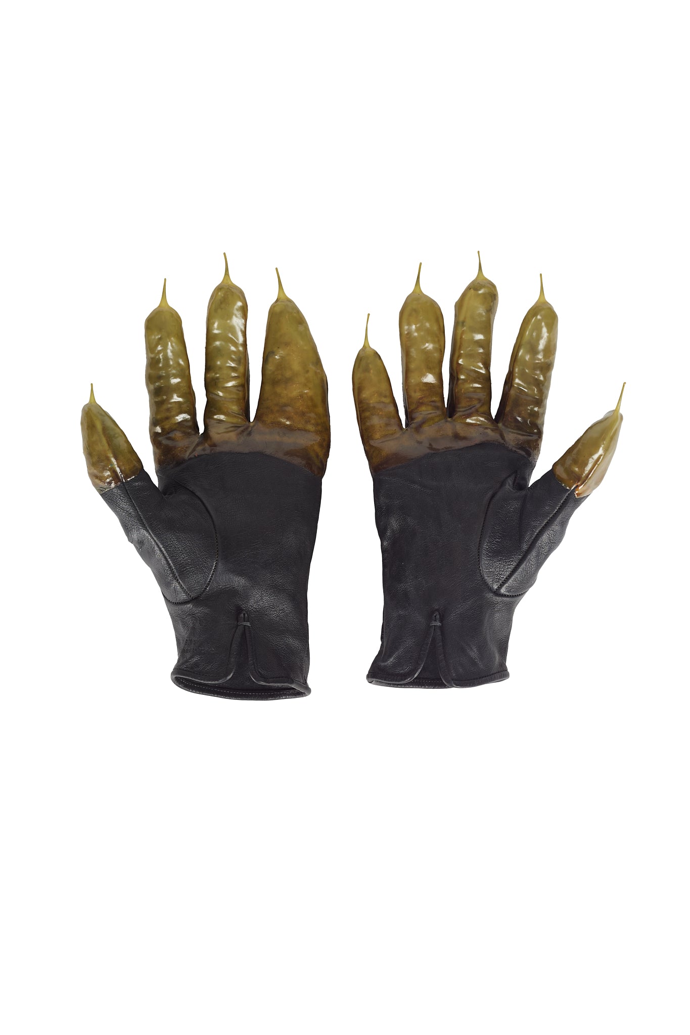 Object Dyed Drip Rubbered Leather Gloves