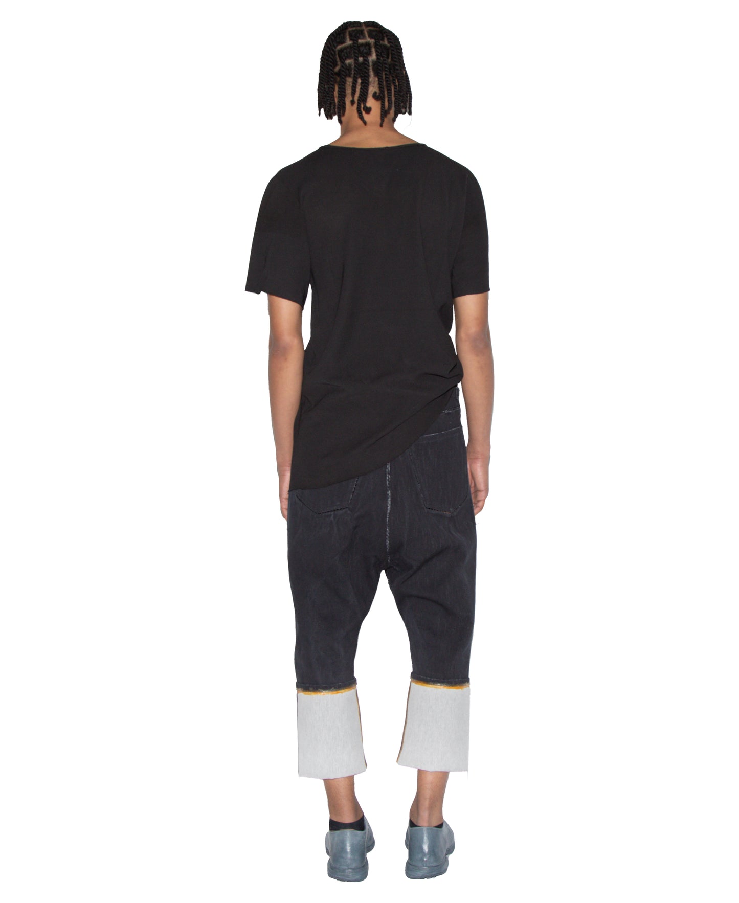 Object Dyed Reverse S. Sleeve Crewneck Slant Shirt