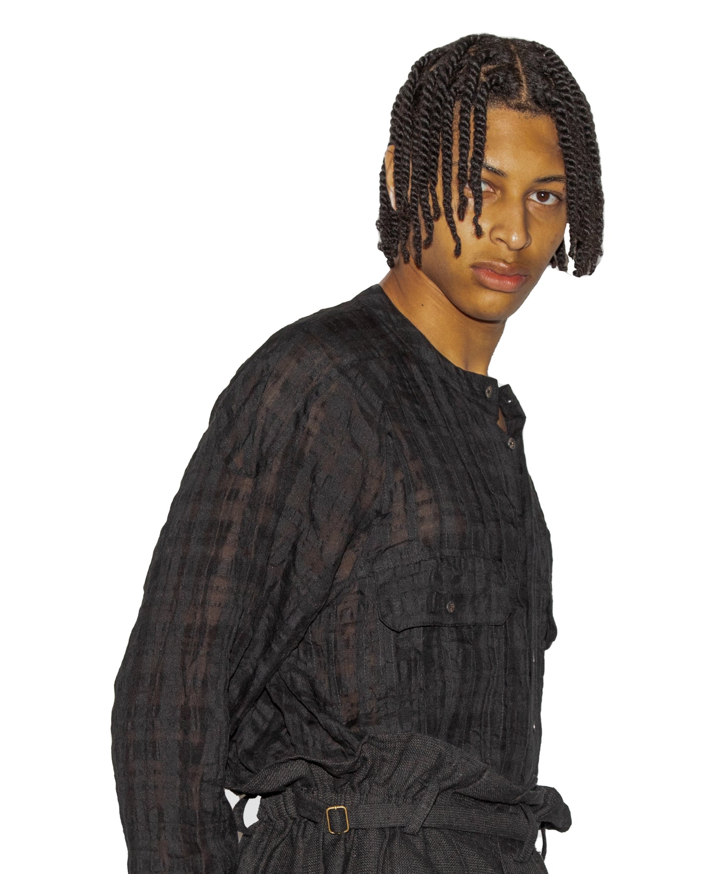 Hand Woven and Dyed Striped Trousers