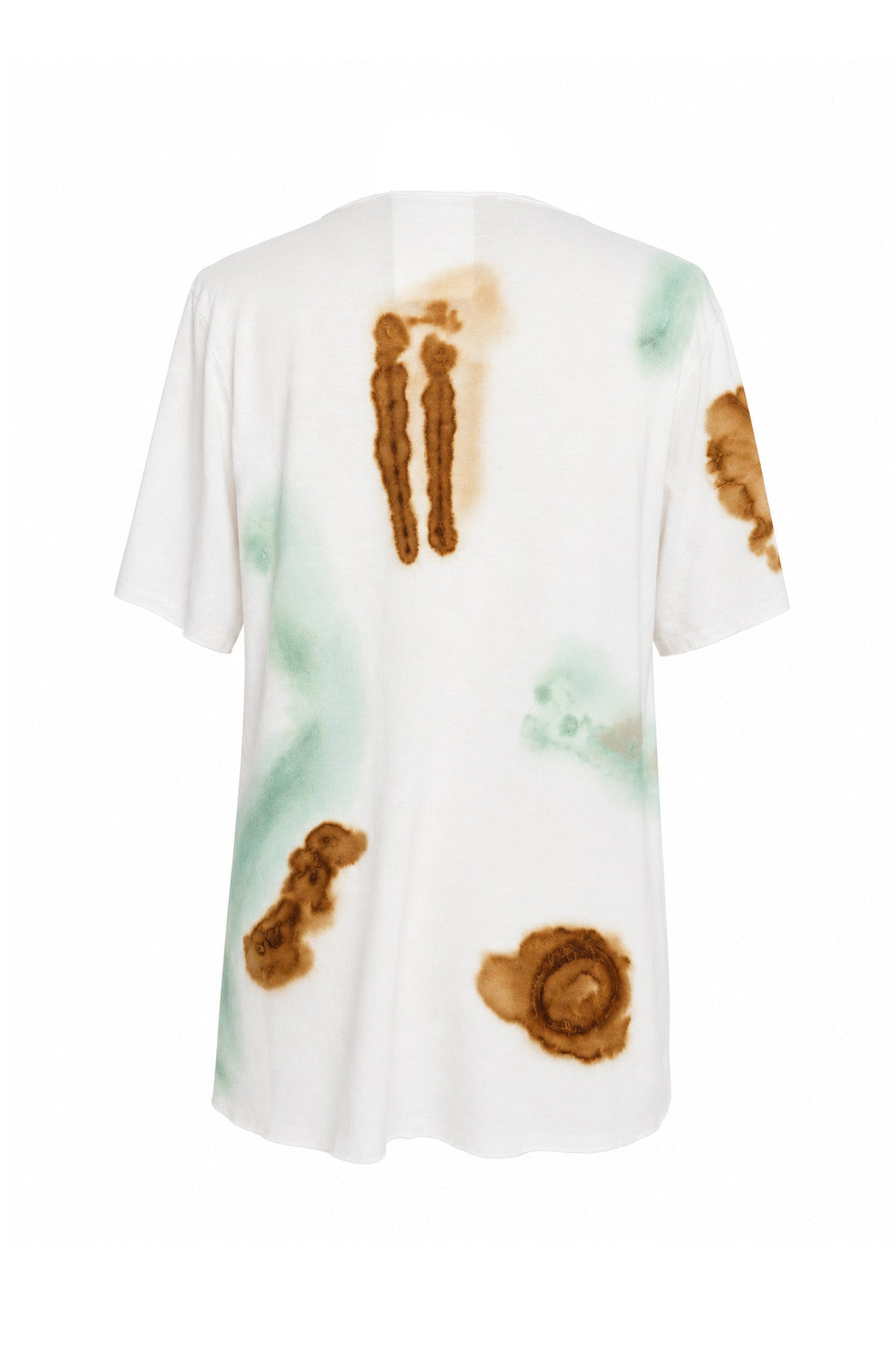 Object Dyed Reverse Stained S. Short Crewneck Slant Shirt
