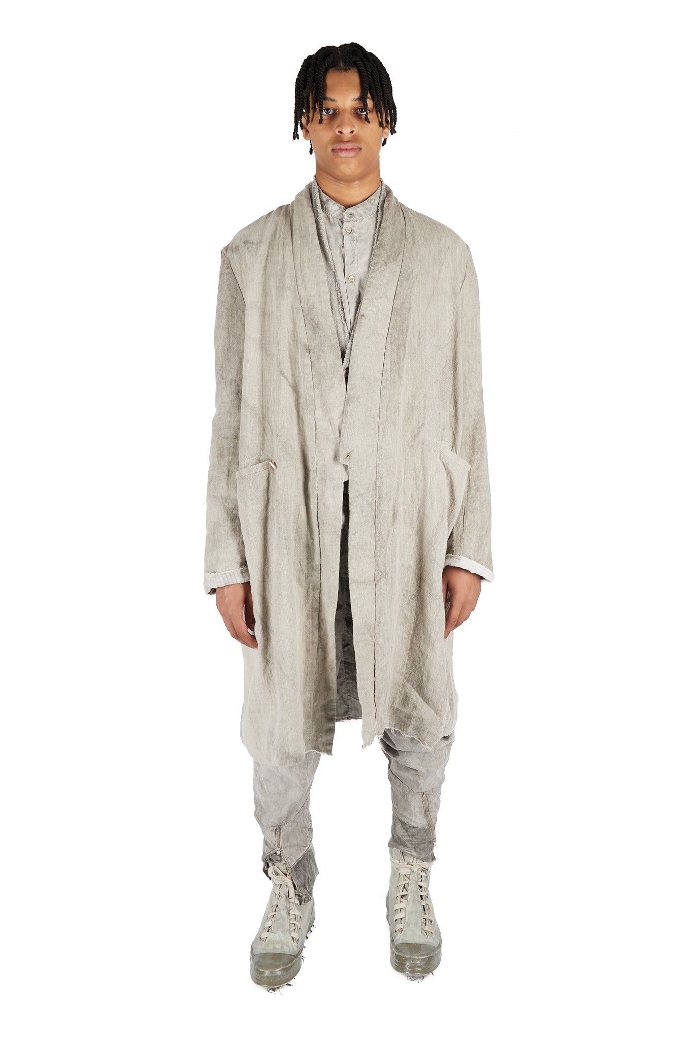 Hand Dyed Reversible Kimono Coat