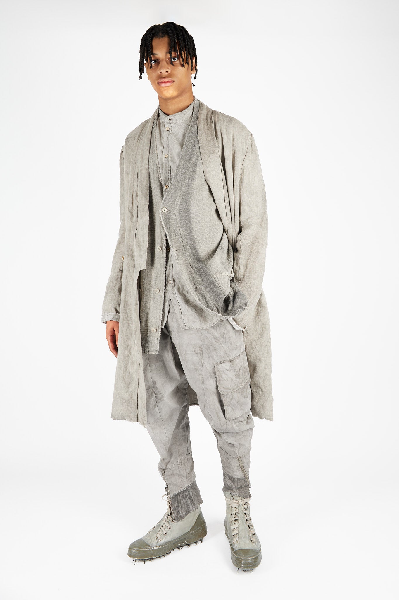 Hand Dyed Reversible Kimono Coat