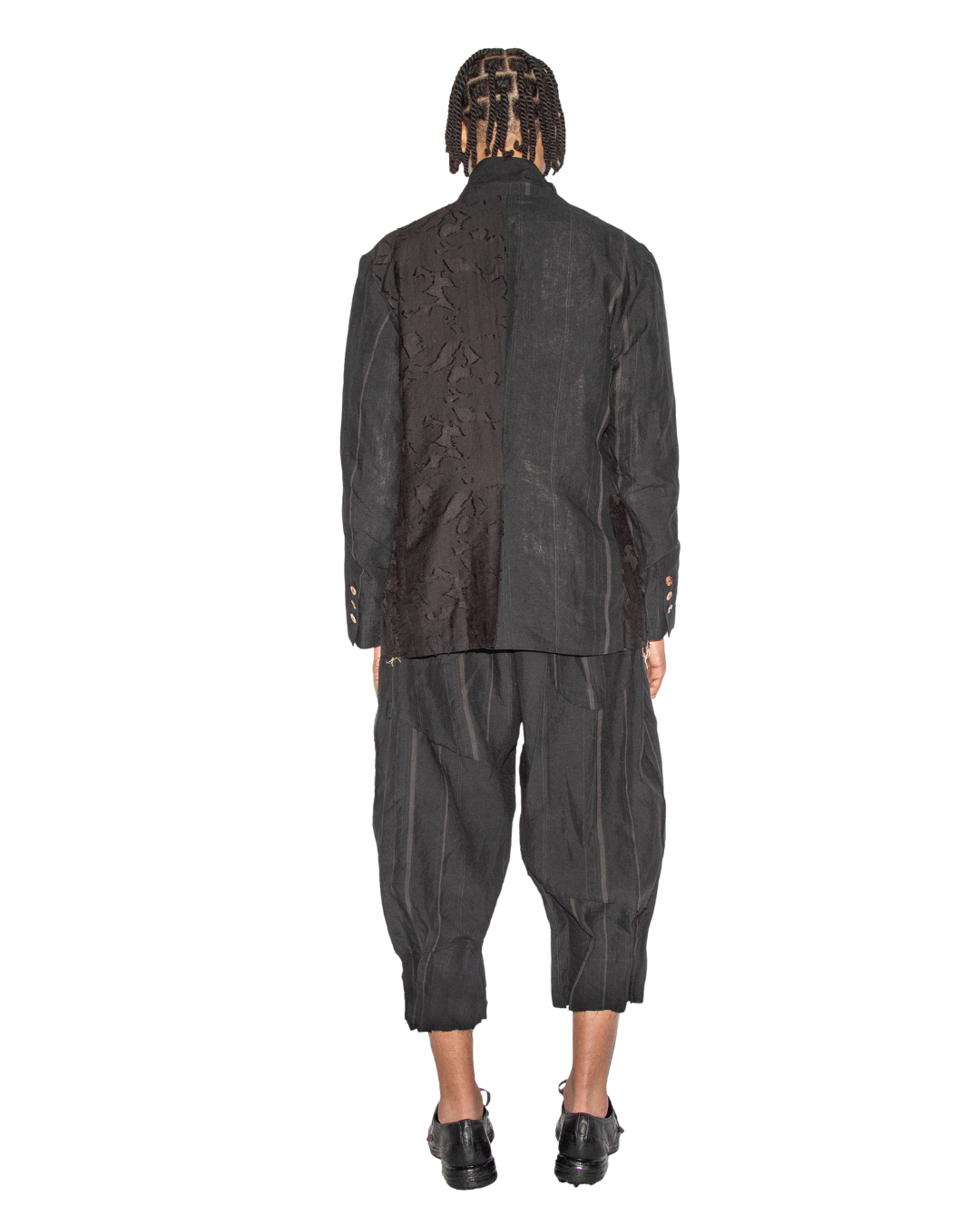 Slim-Fit Hand Woven Yarn Dyed Patch Blazer