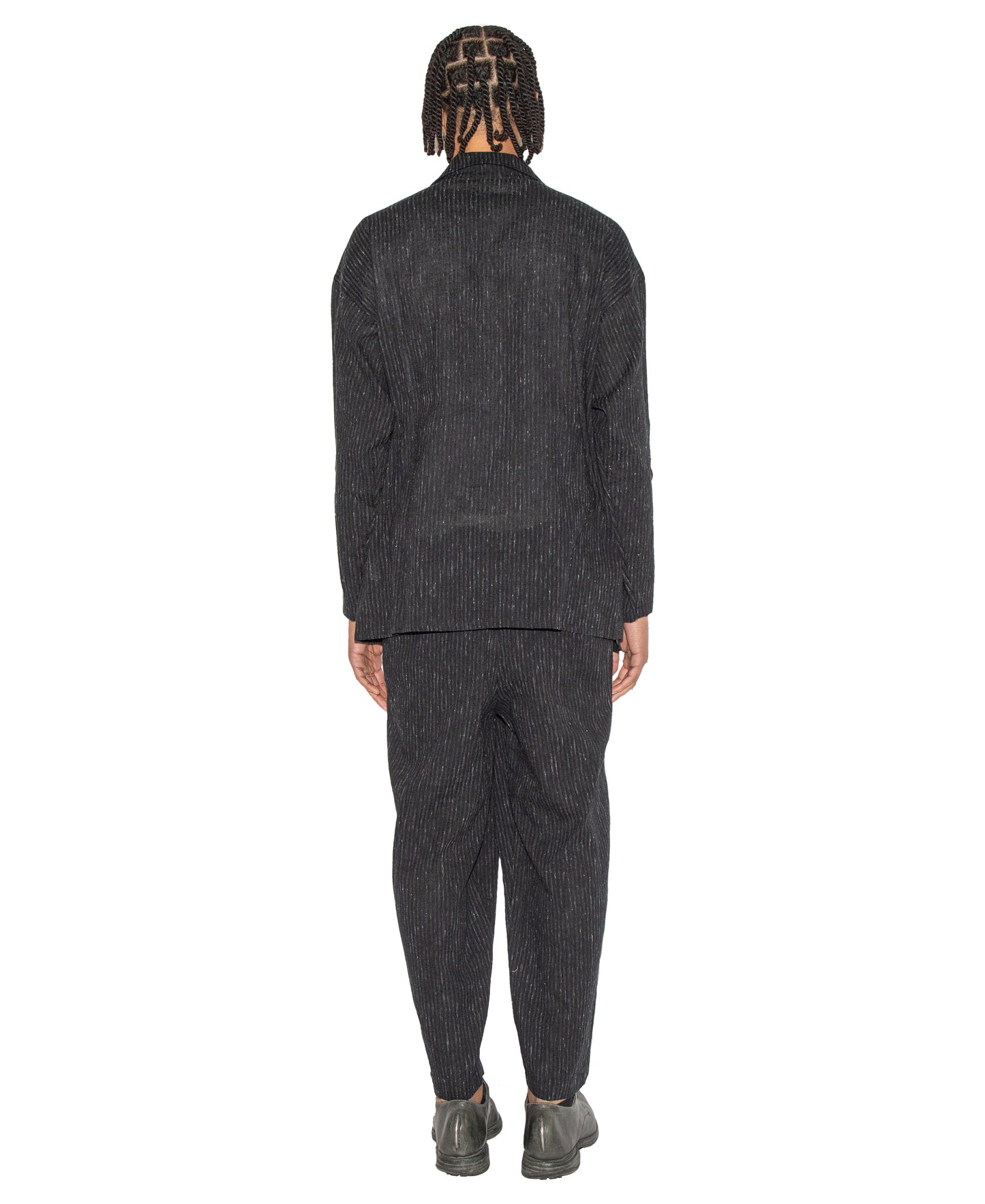 Slim-Fit Hand Woven Yarn Dyed Trousers