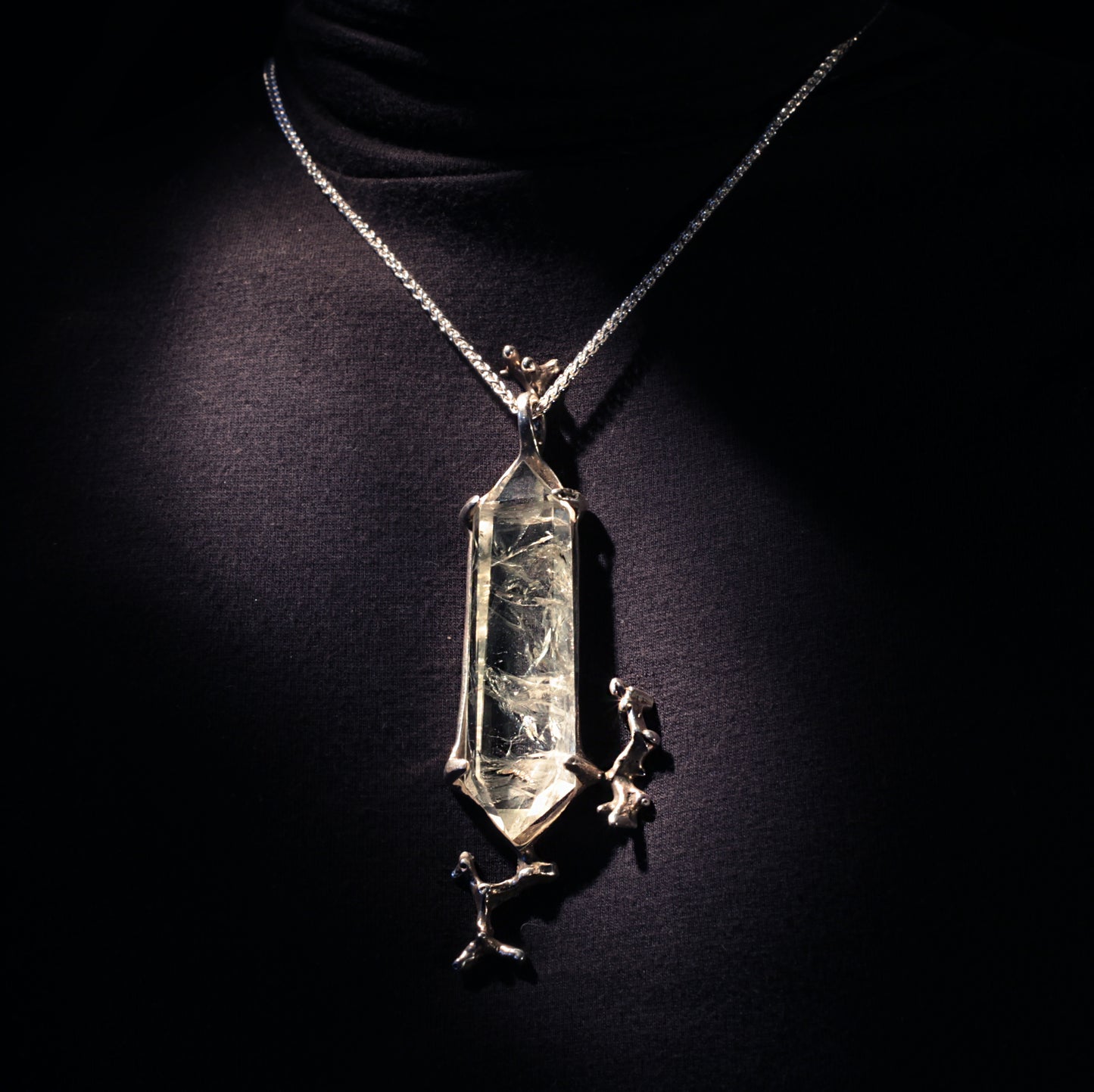 Green Amethyst Pendant