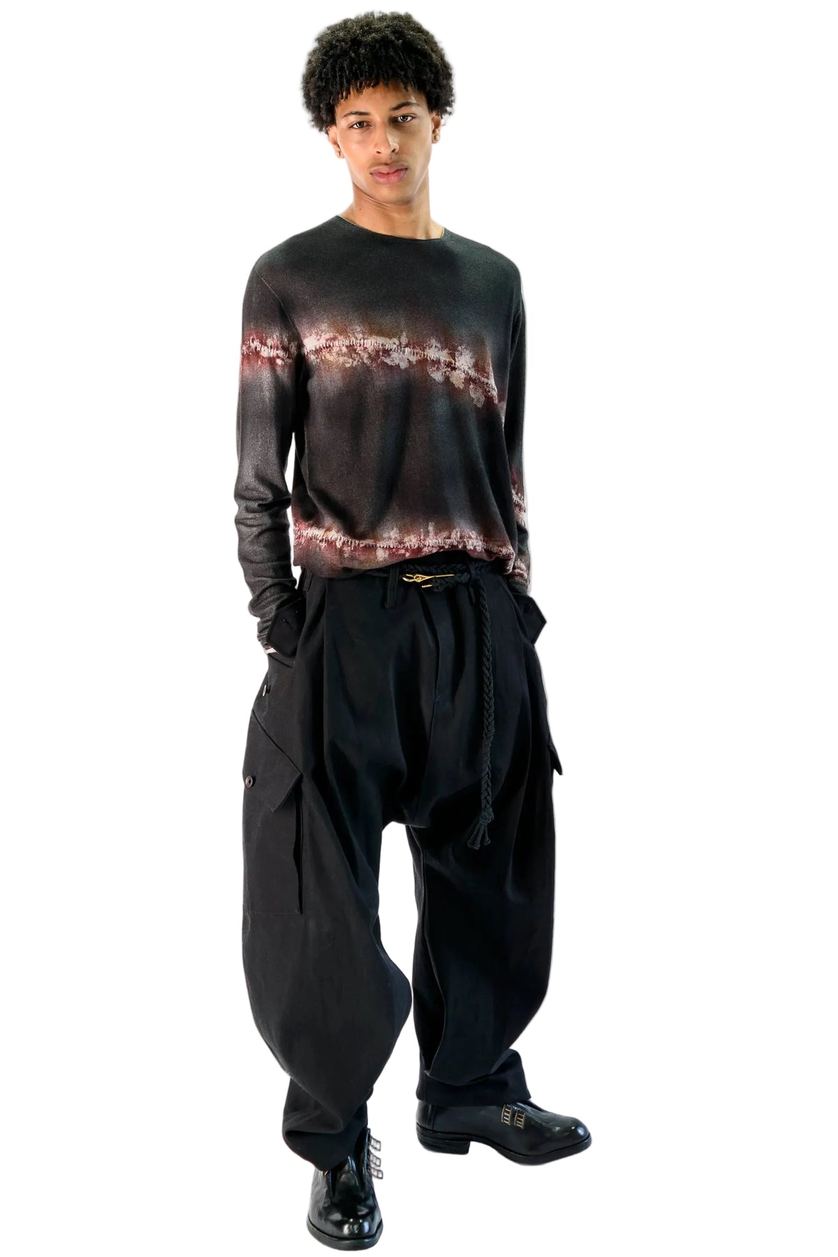 Spray-Dyed Wool Sweater