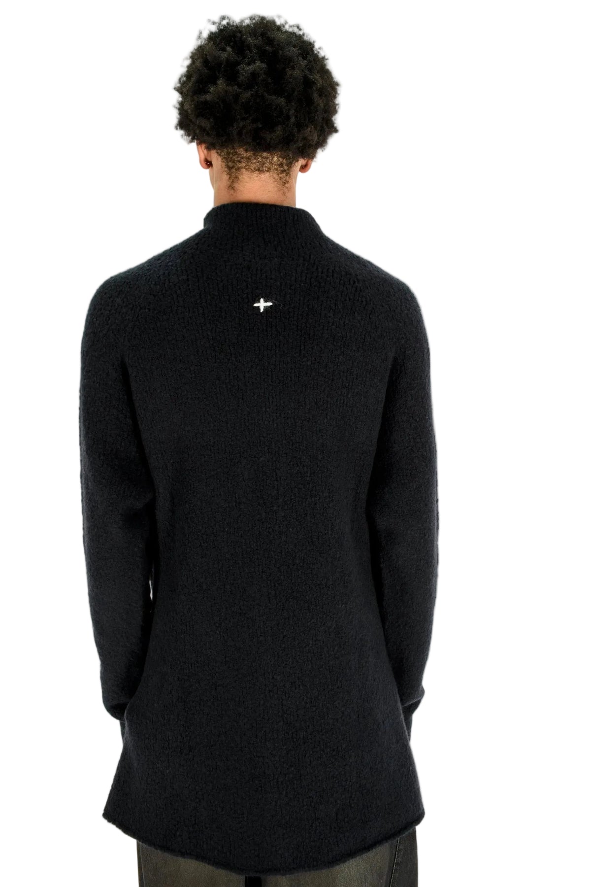 Zip-Detail Wool Sweater