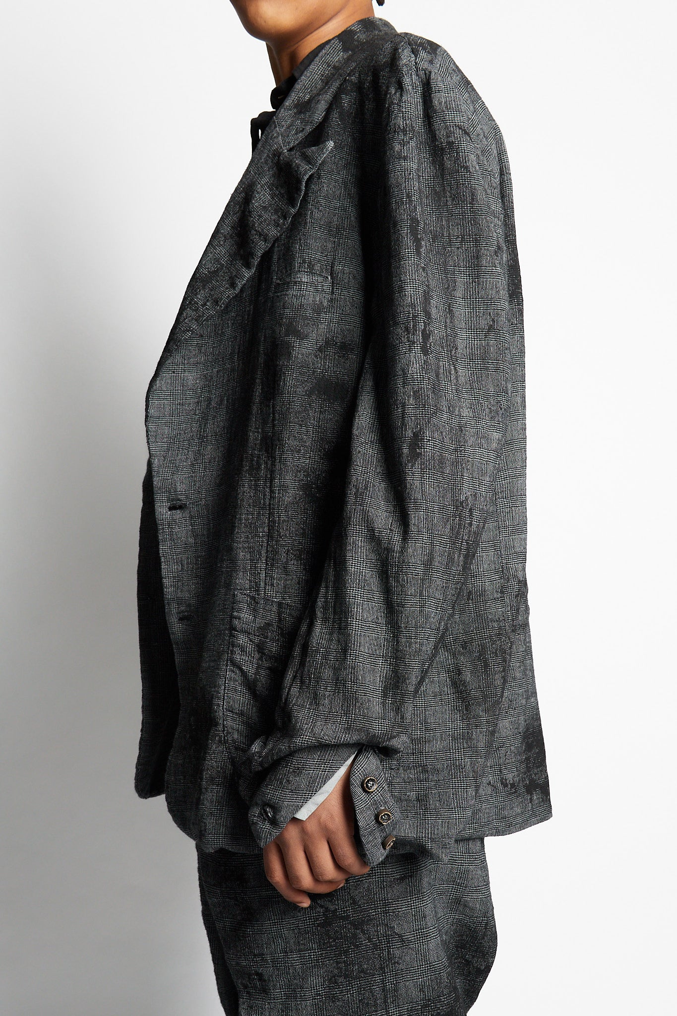 Prince of Wales Check Tie Dyed Jacket