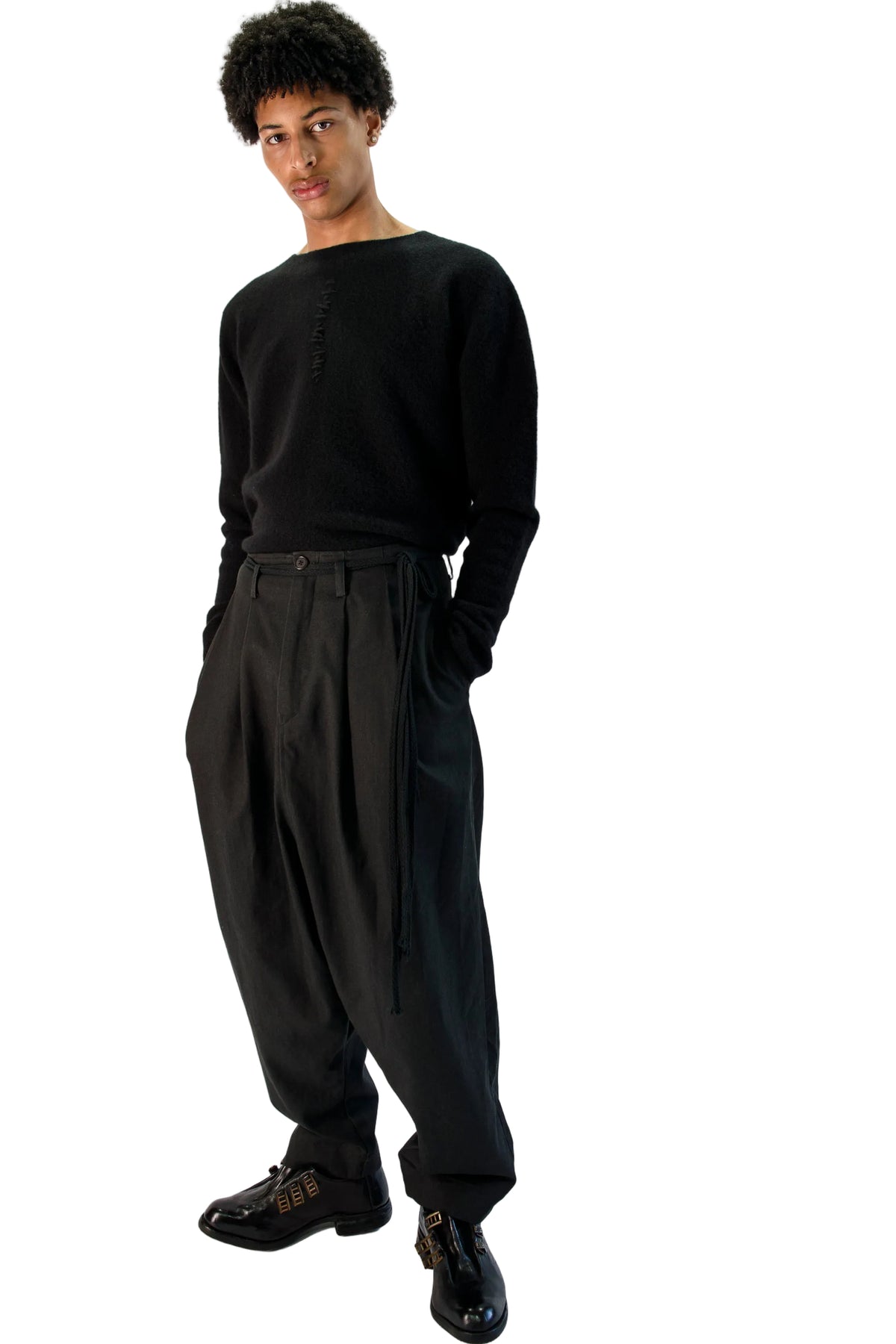 Yarn Strap Trousers
