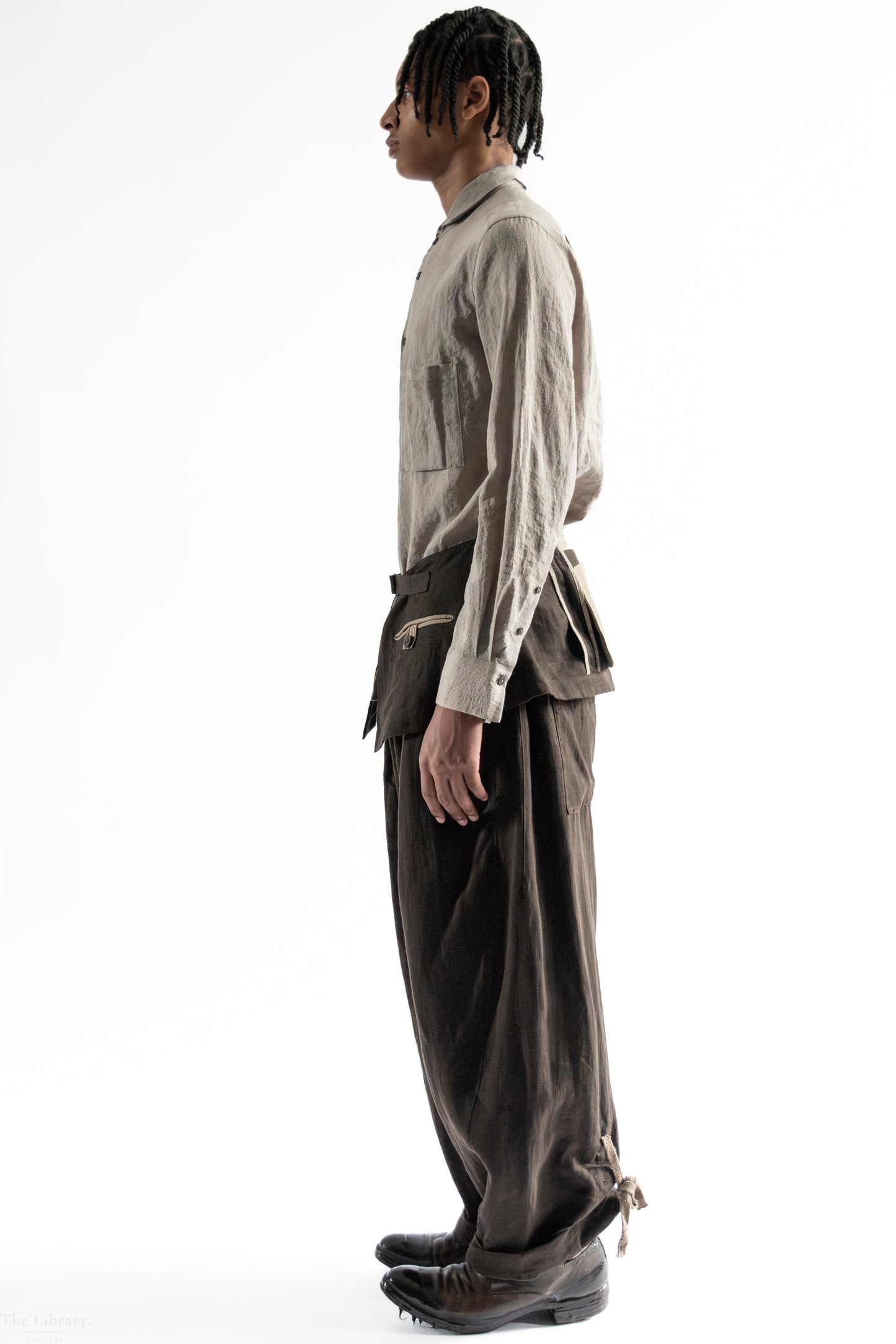 Tiny Spread Collar Pocket Shirt