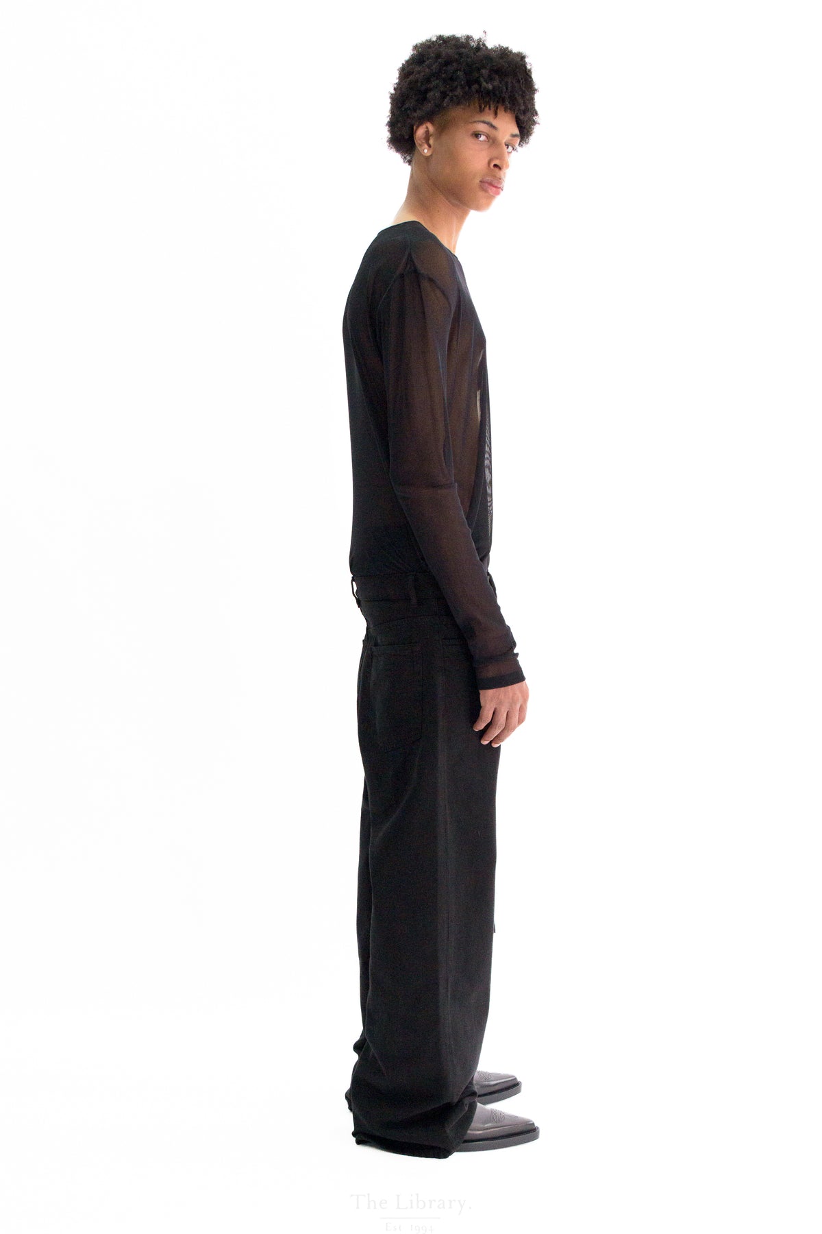 Modest 5-Pocket Relaxed Flared Trousers