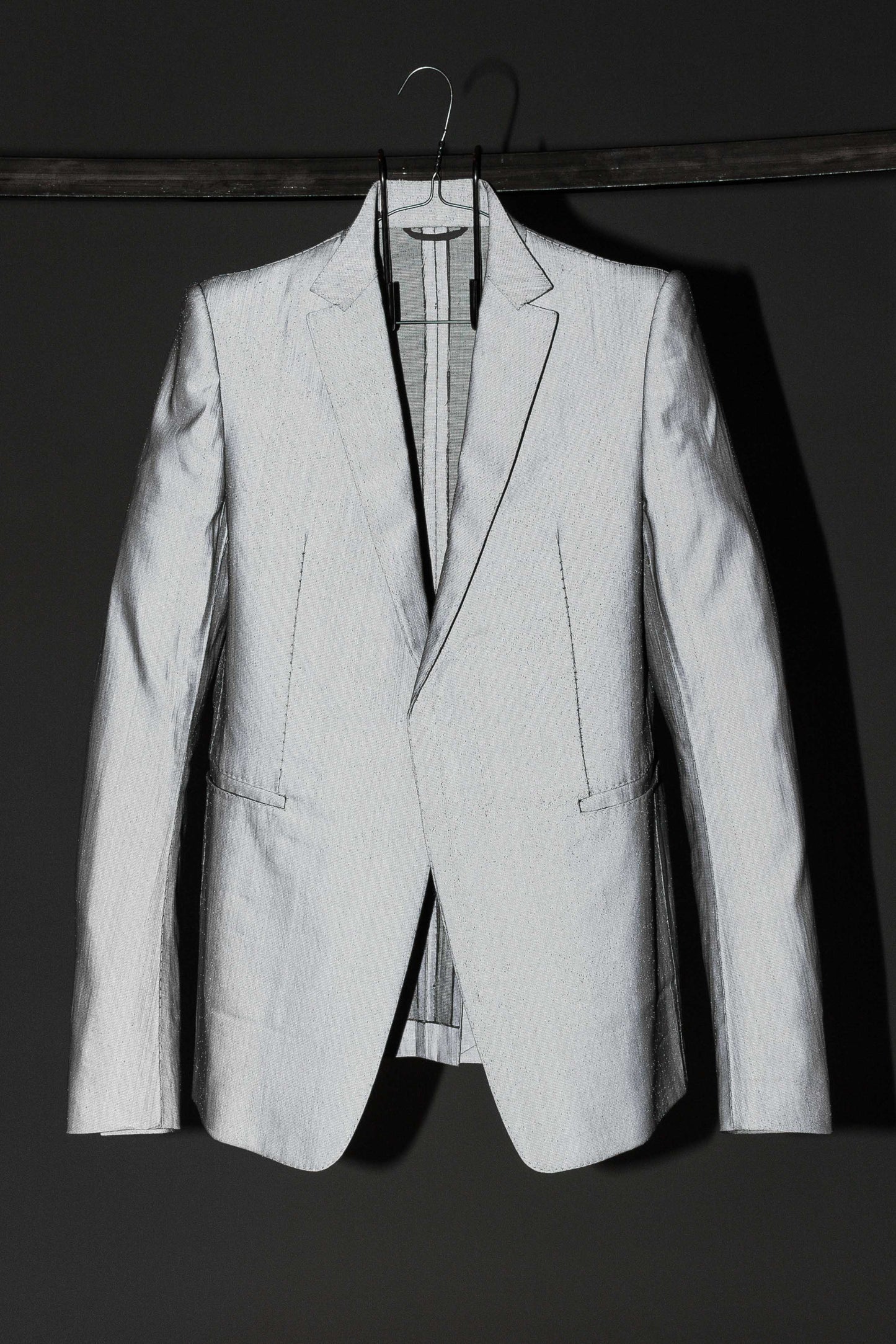 Stirred Unlined Chain Seam, 1 Button Jacket