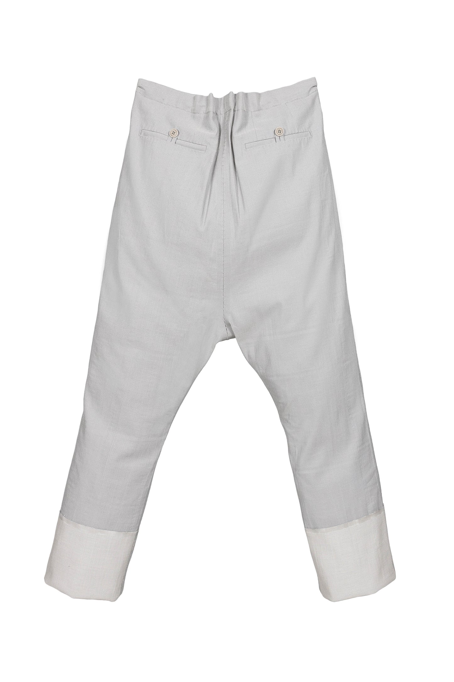 Stirred Chain Seam, Long Crotch Ankle Trousers