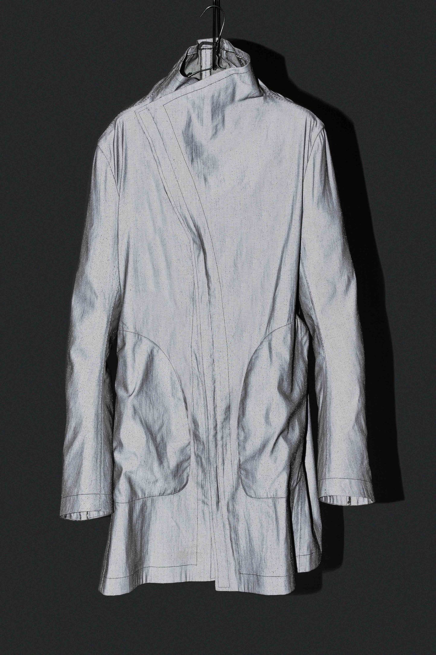 Stirred Chain Seam Prosthetic Elbow Button Down Parka