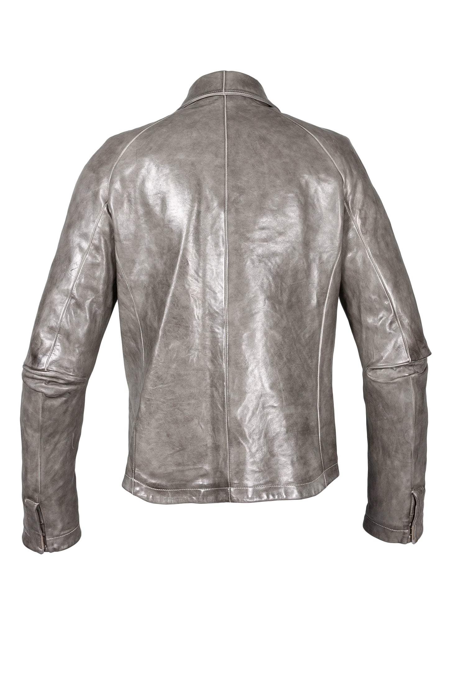 Object Dyed Lined Scarstitch Leather Jacket
