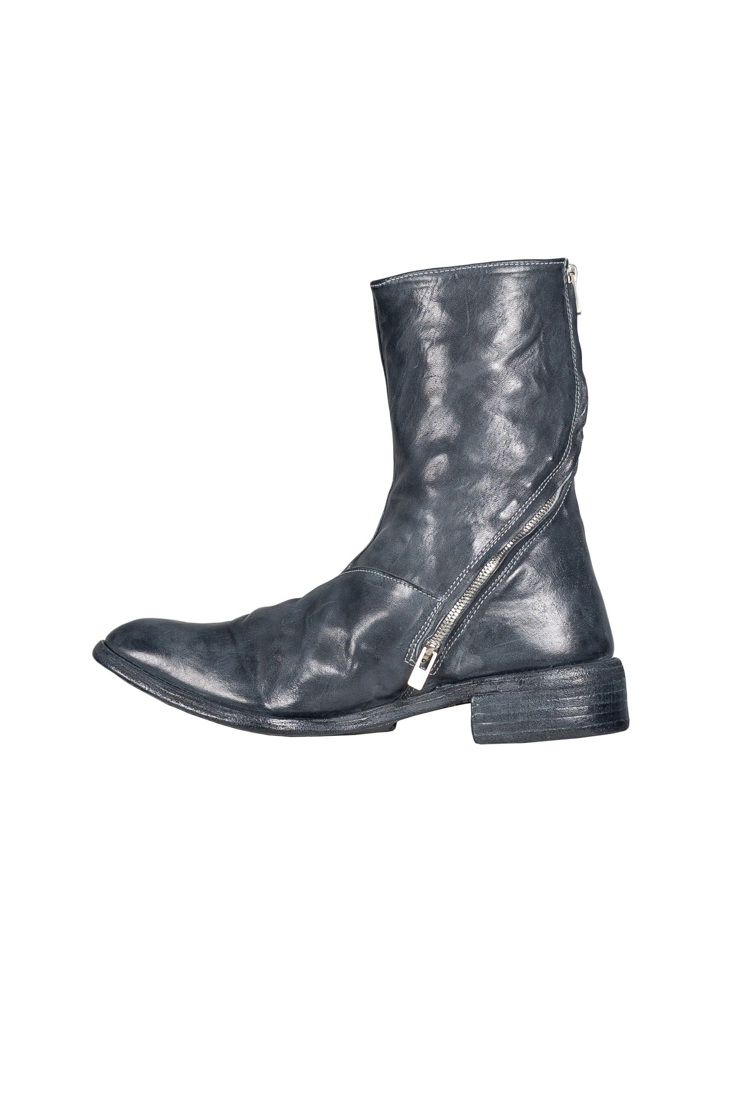 Object Dyed Lined Diagonal Zip Goodyear Boot