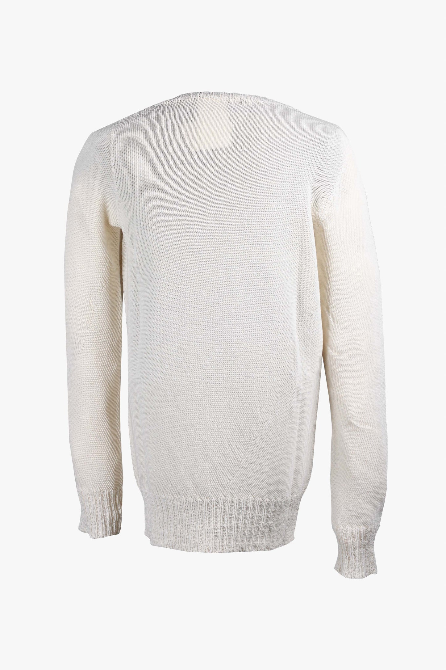 Reversible Crew Neck Knit Sweater