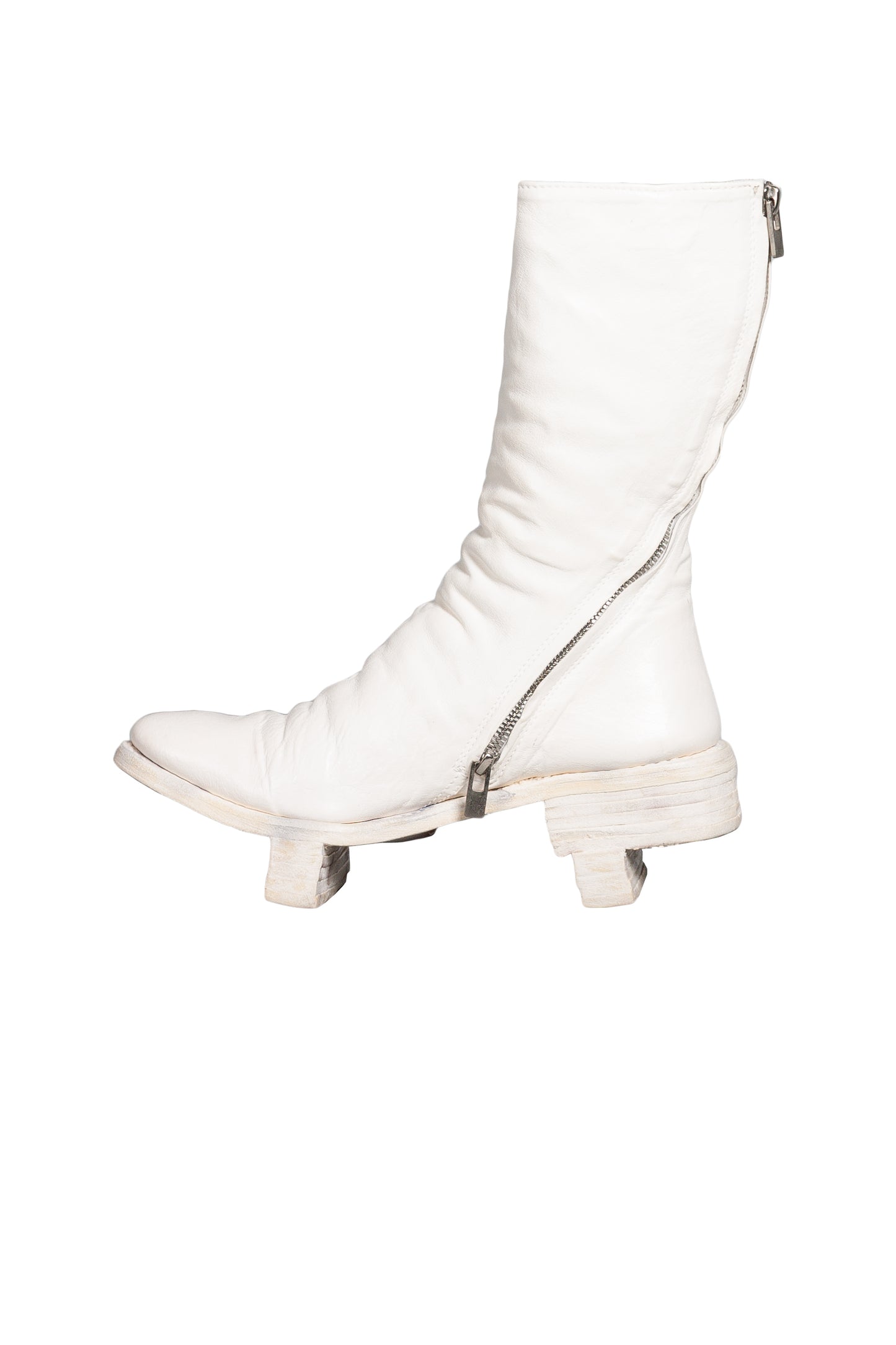 Object Dyed No Seam Diagonal Zip Geta Boot