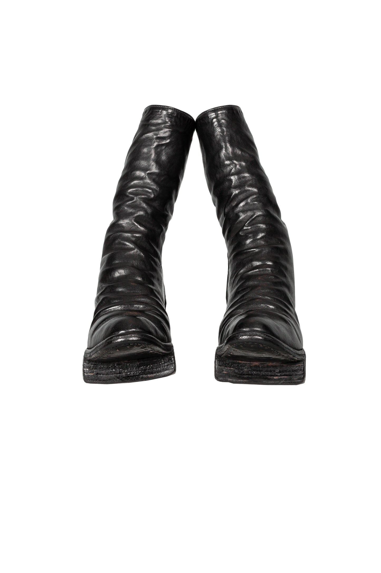 Object Dyed No Seam Diagonal Zip Geta Boot
