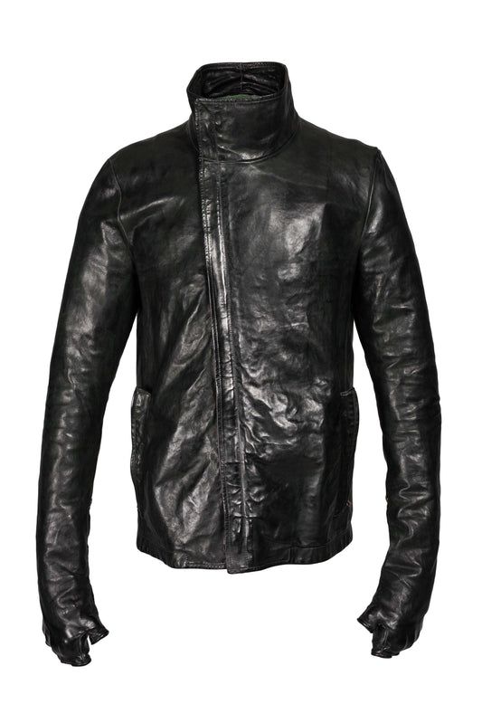Object Dyed Spine Elbow and Hand Leather Jacket
