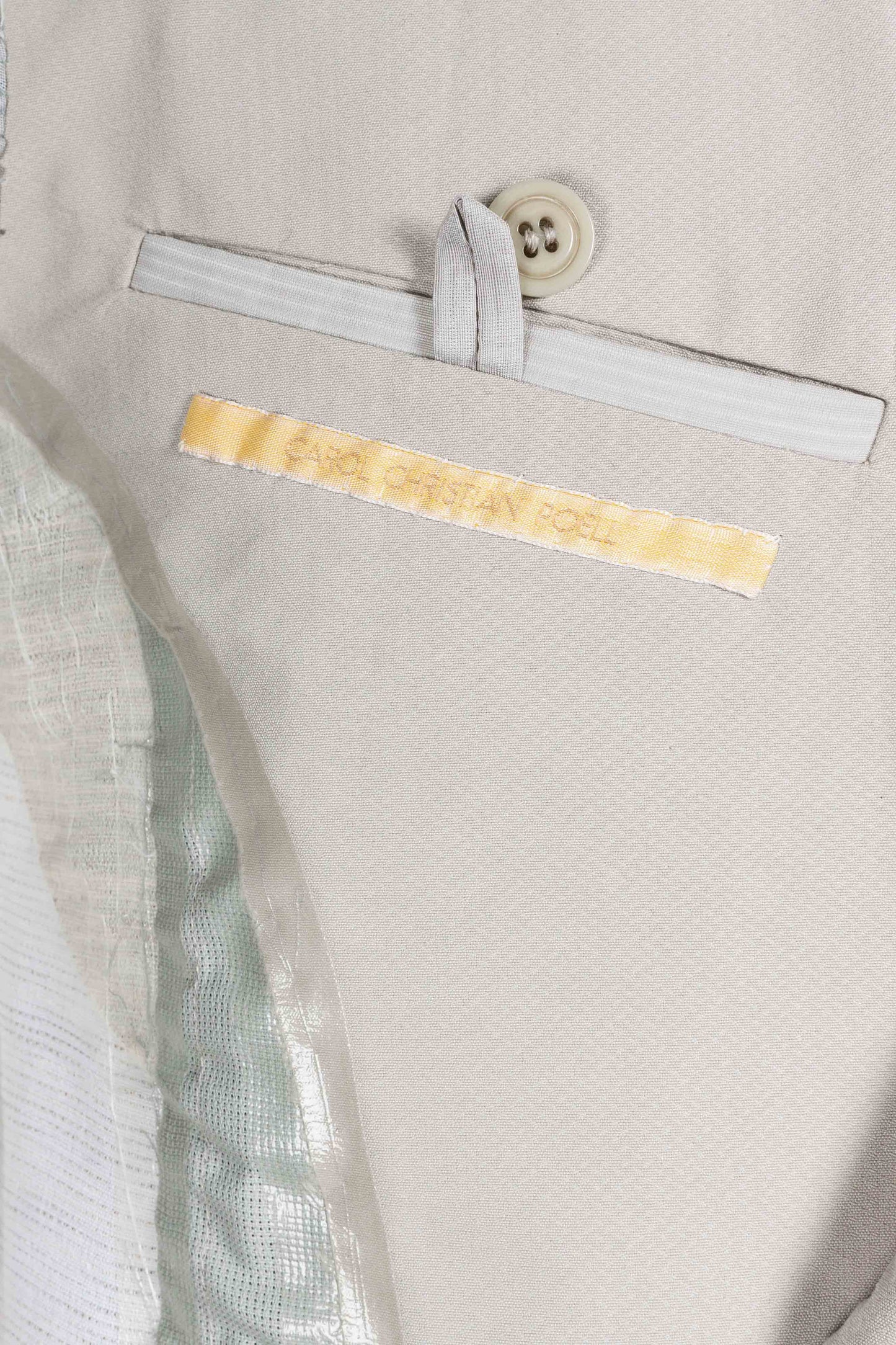 Jacketchute-Lined 2 Button Taped Long Jacket