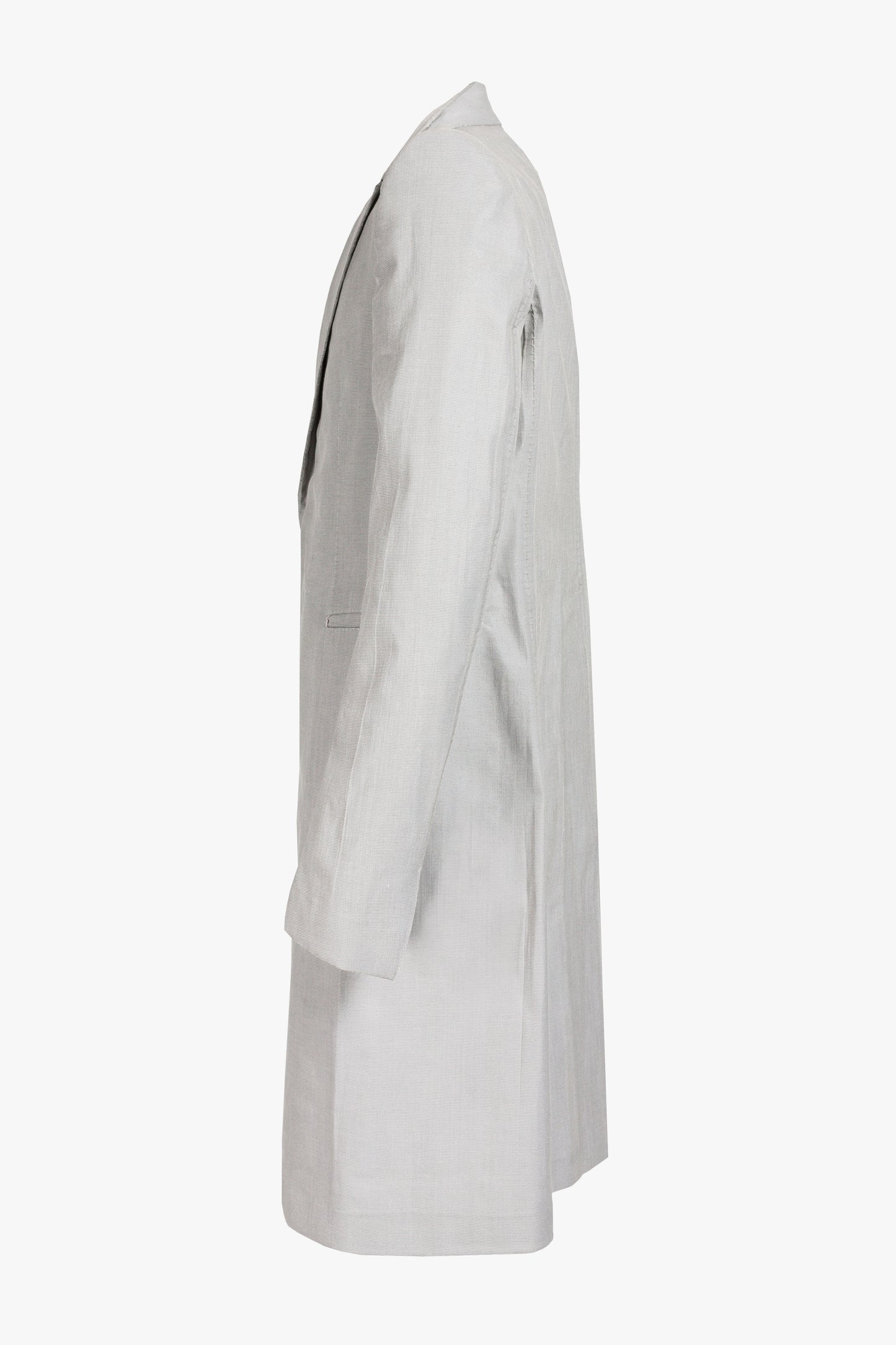 Stirred Unlined Chain Seam 1 Button Long Jacket
