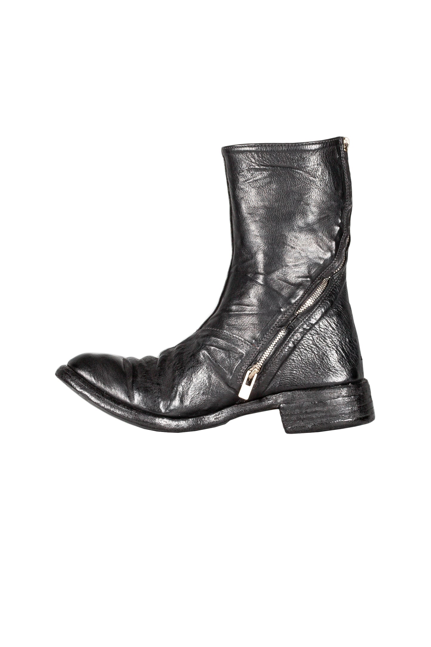 Object Dyed Lined Diagonal Zip Goodyear Boot