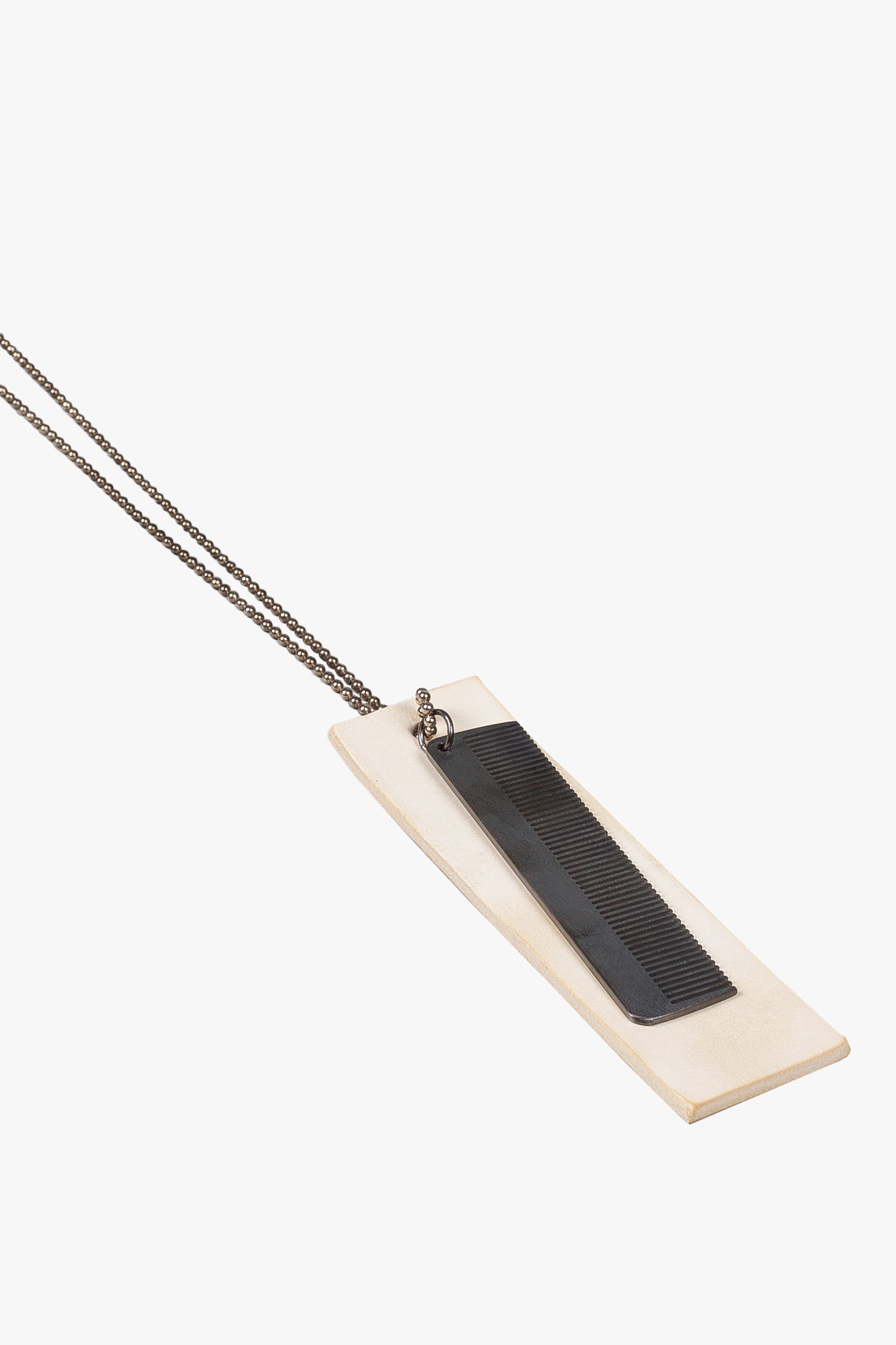 Silver Comb Necklace