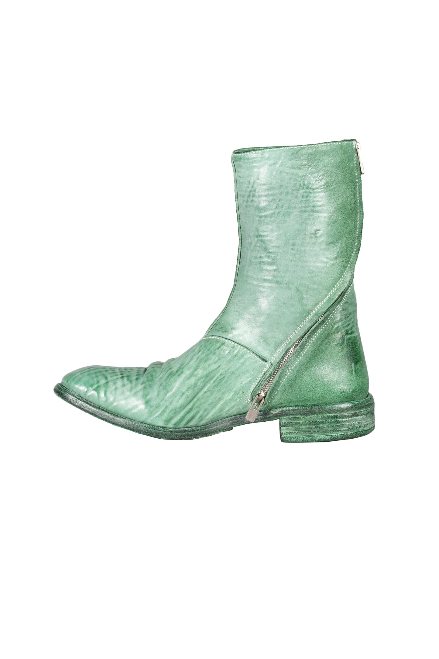 Object Dyed Lined Diagonal Zip Goodyear Boot