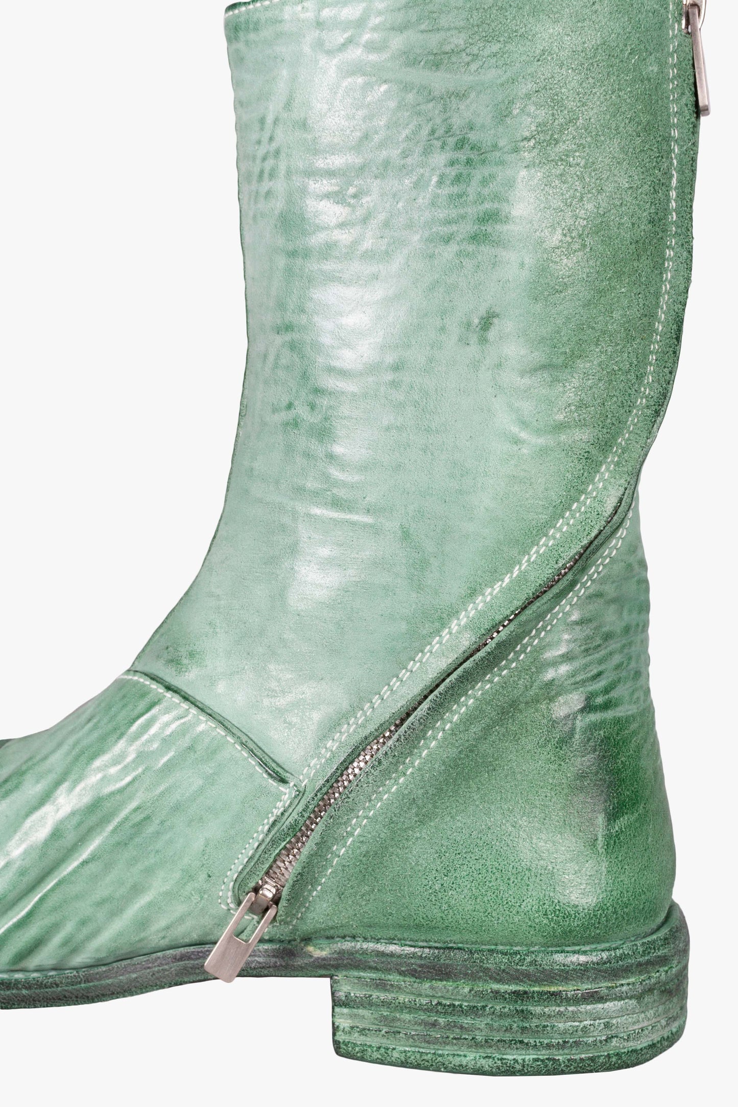 Object Dyed Lined Diagonal Zip Goodyear Boot