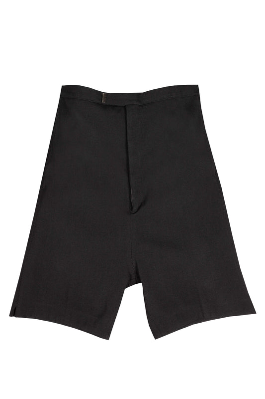 Stirred Chain Seam Long Crotch Knee Trousers