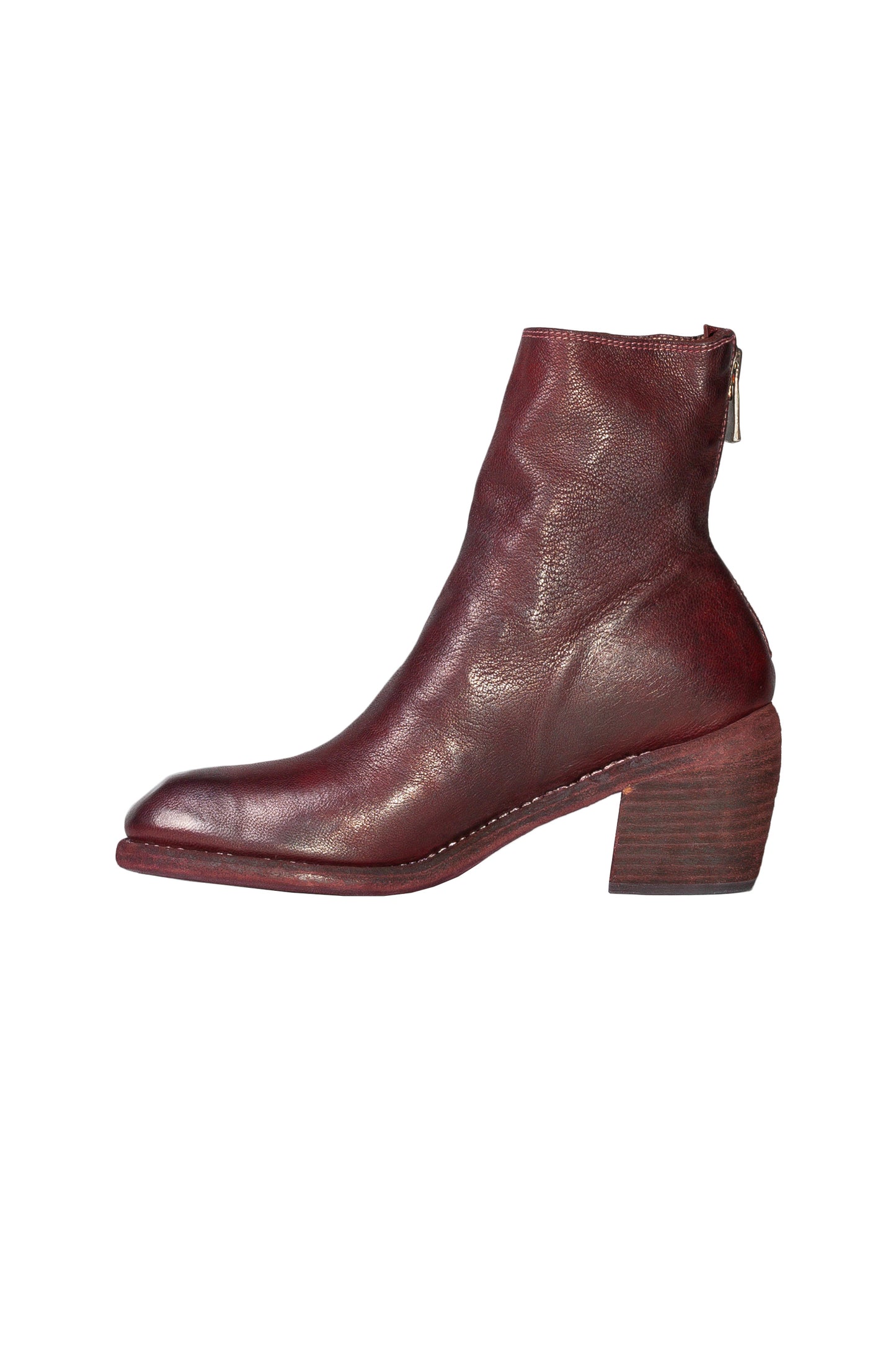 Cuban Heel Lined Back Zip Boot