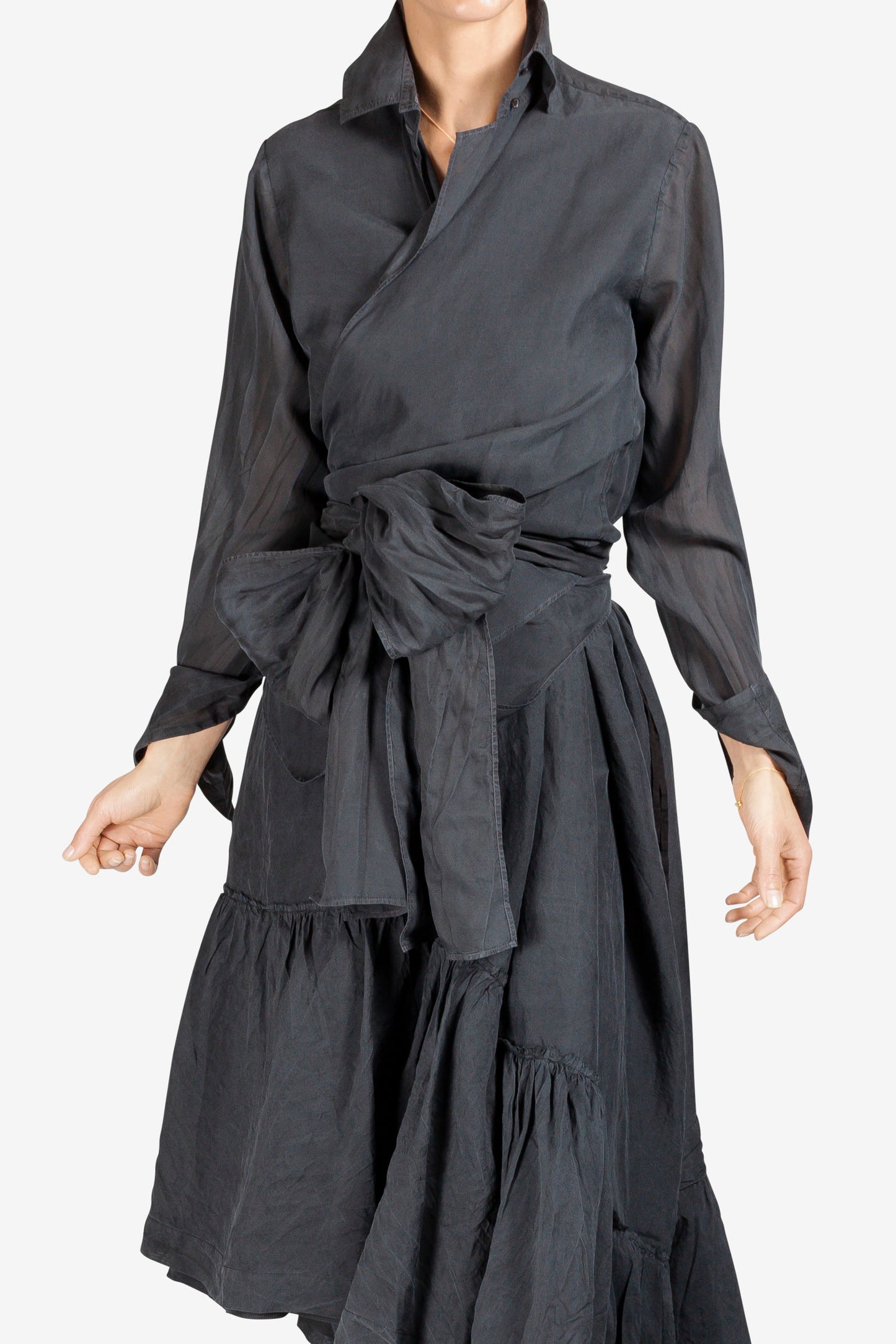 Wrap Silk Shirt