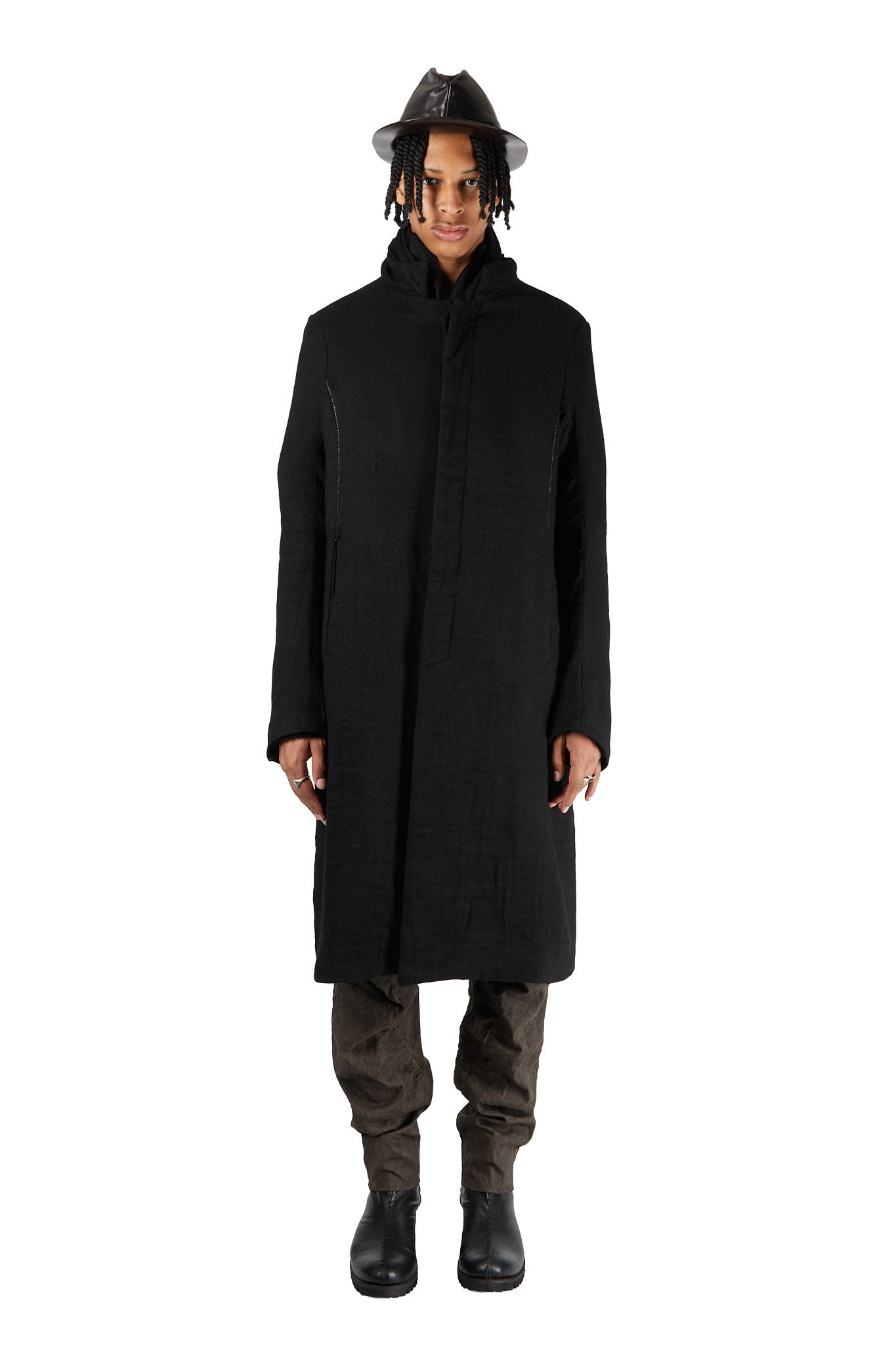 Contrast Seam Coat