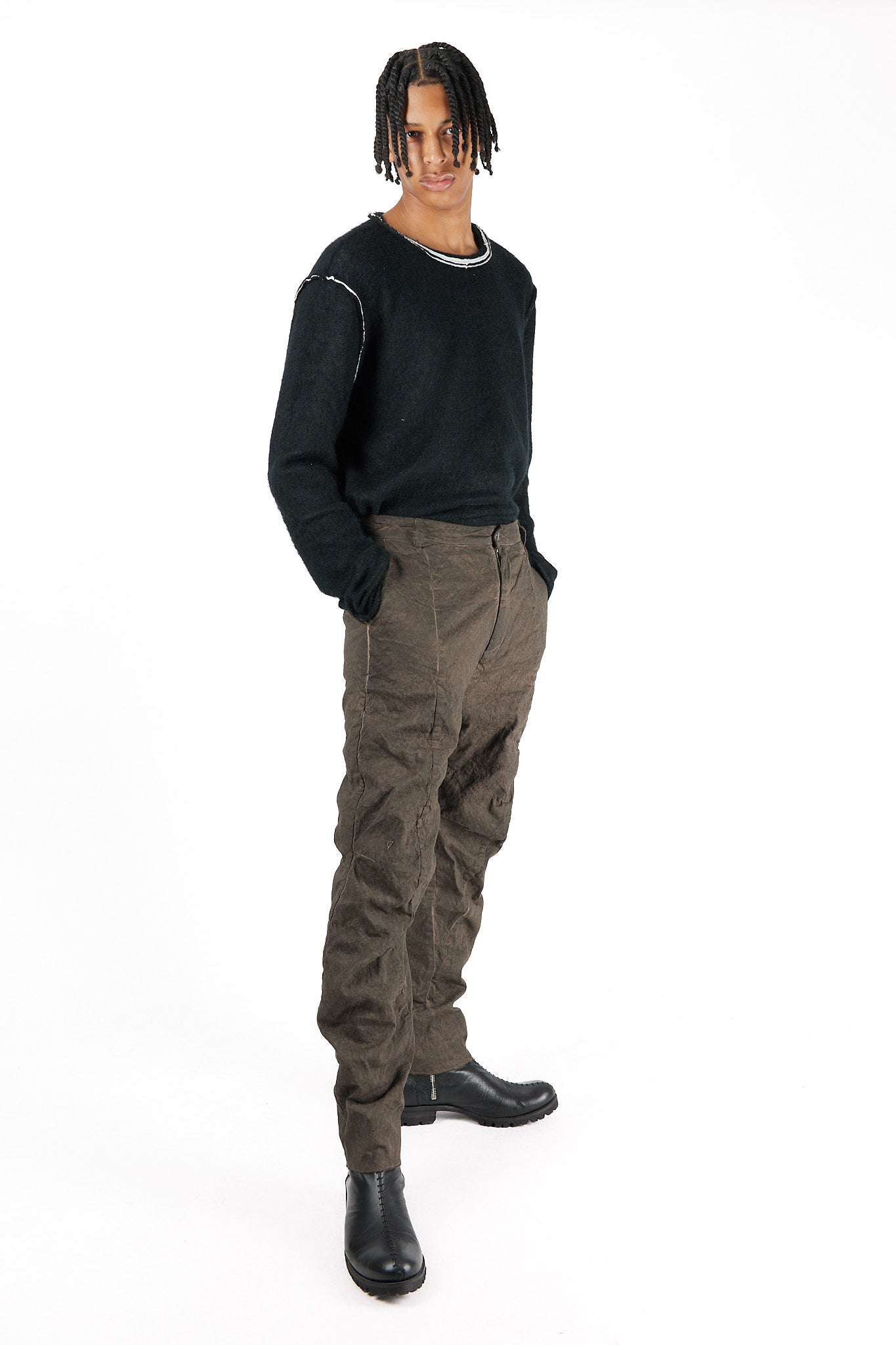 Diagonal Seams Ergonomic Pants