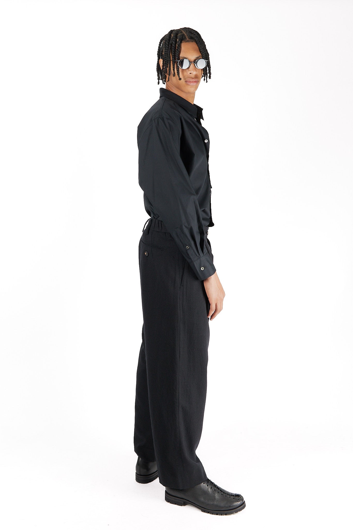 Front-Pleat Trousers