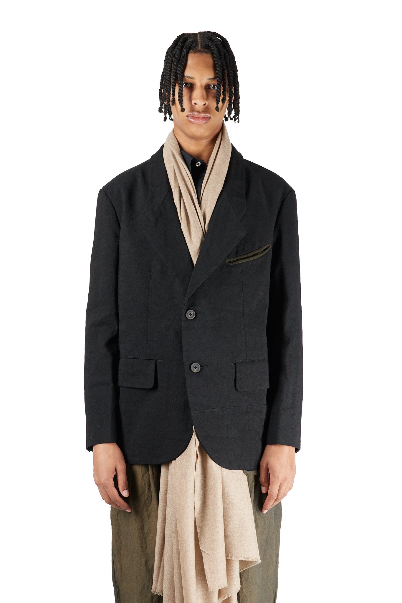 Boxy Two Button Blazer