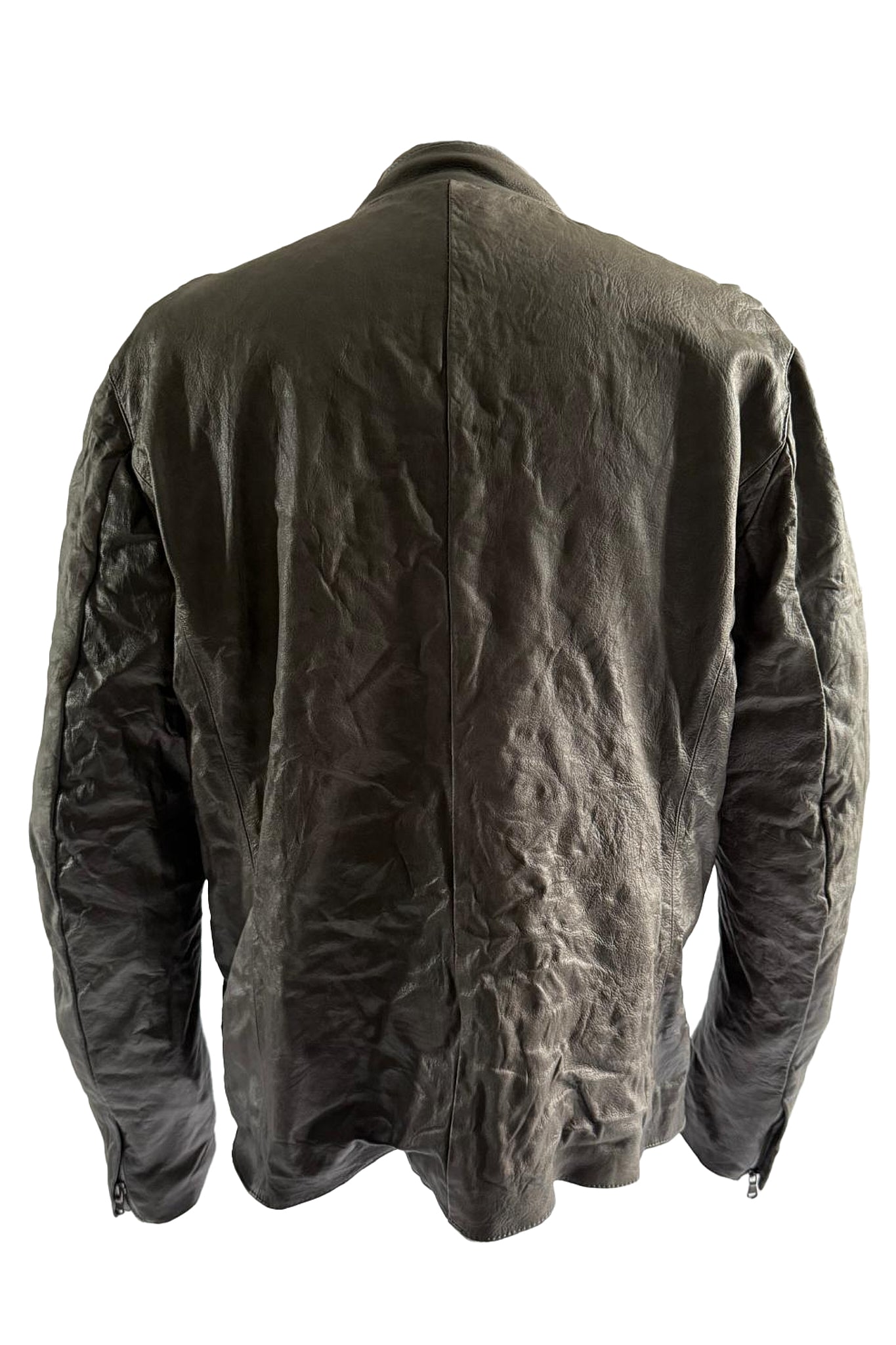 Zip Up Leather Jacket