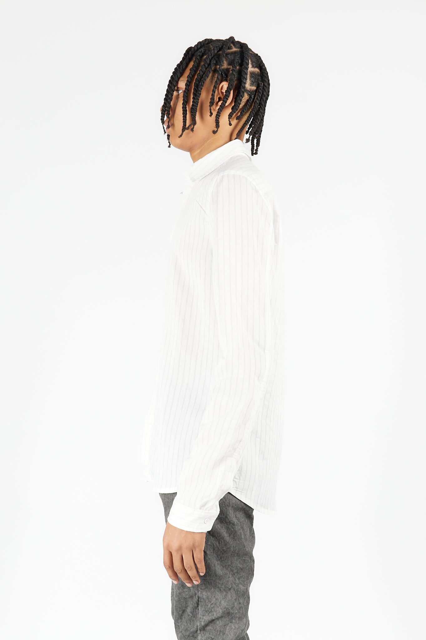 Hidden Button Placket Shirt
