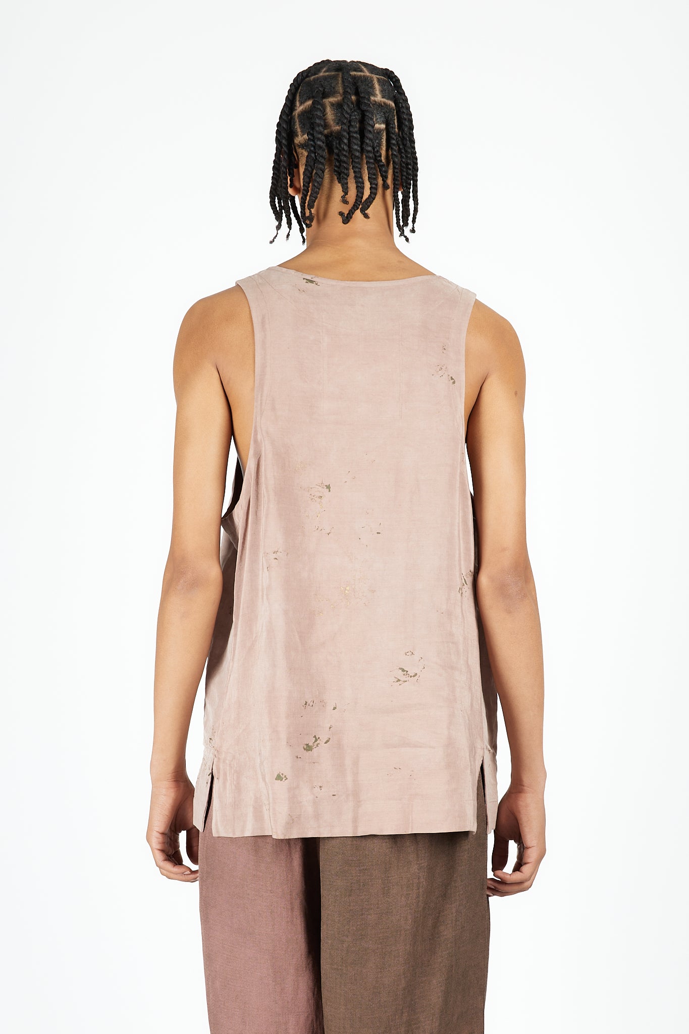 Layered Henley Neck Tank Top
