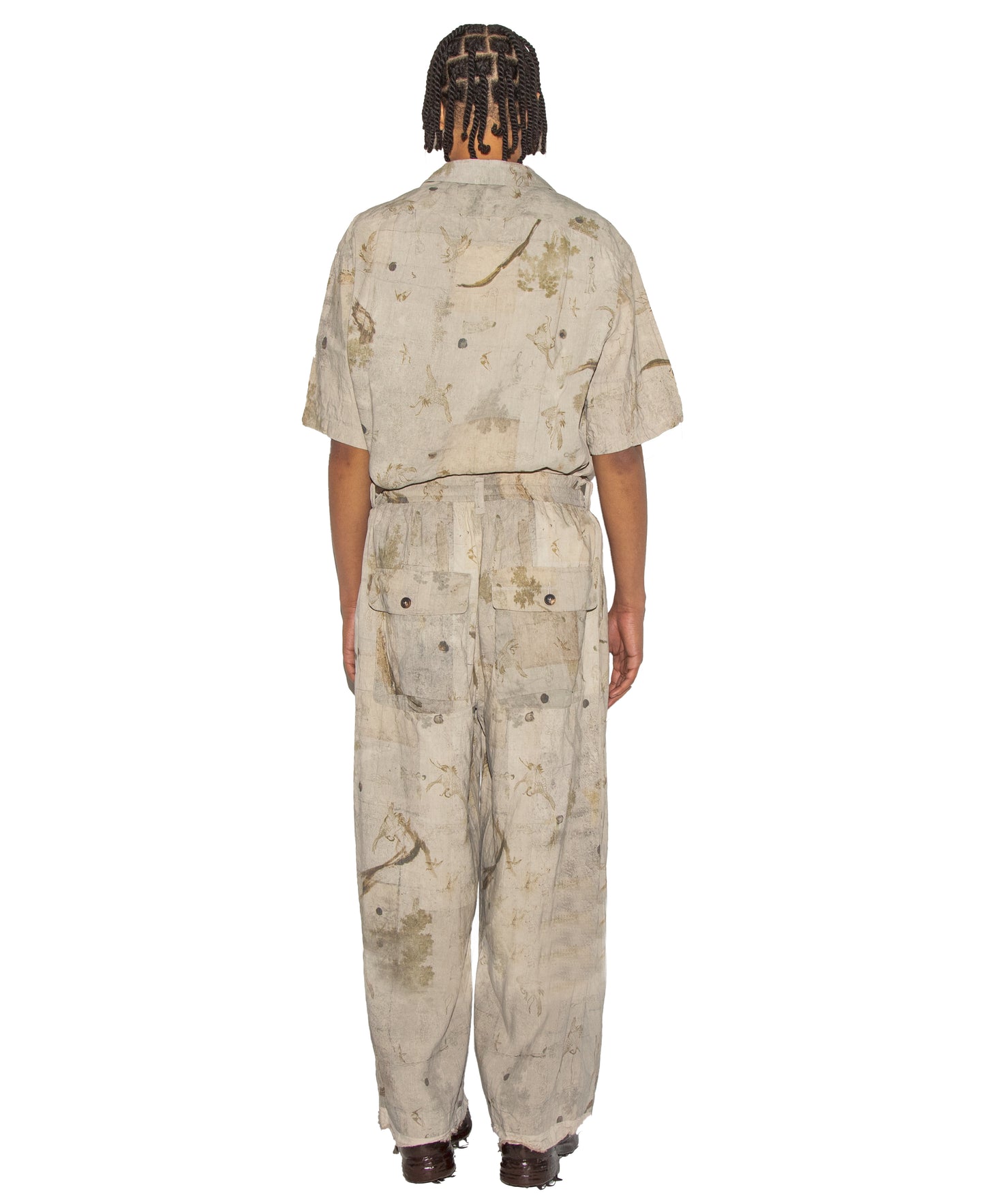 Wide Leg Drawstring Trousers