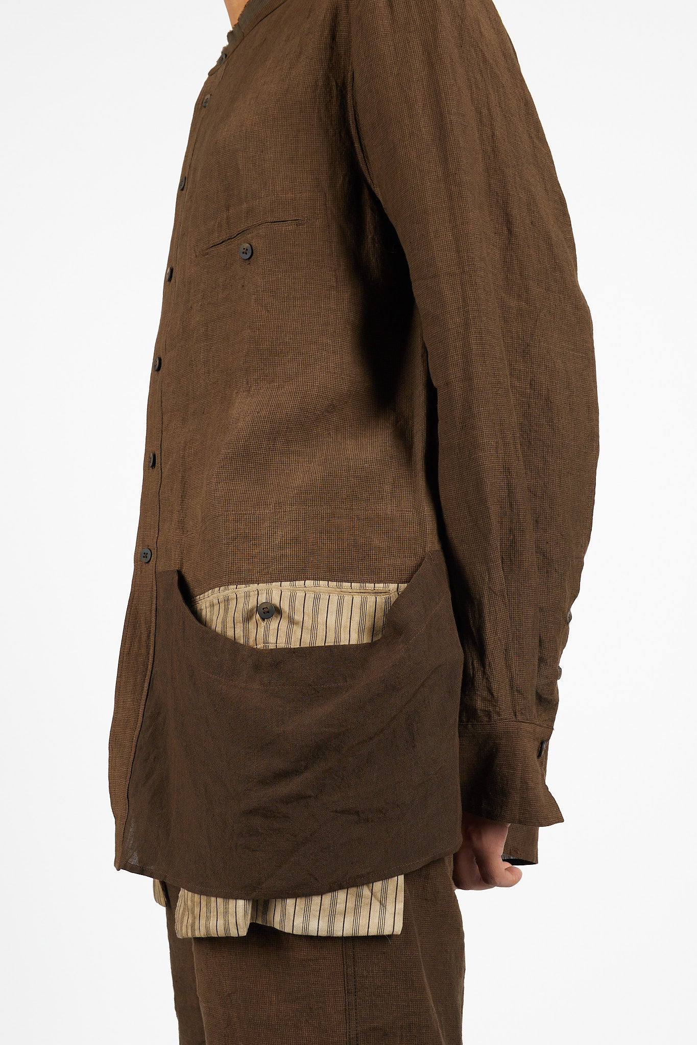 Classic Mandarin Collar Shirt