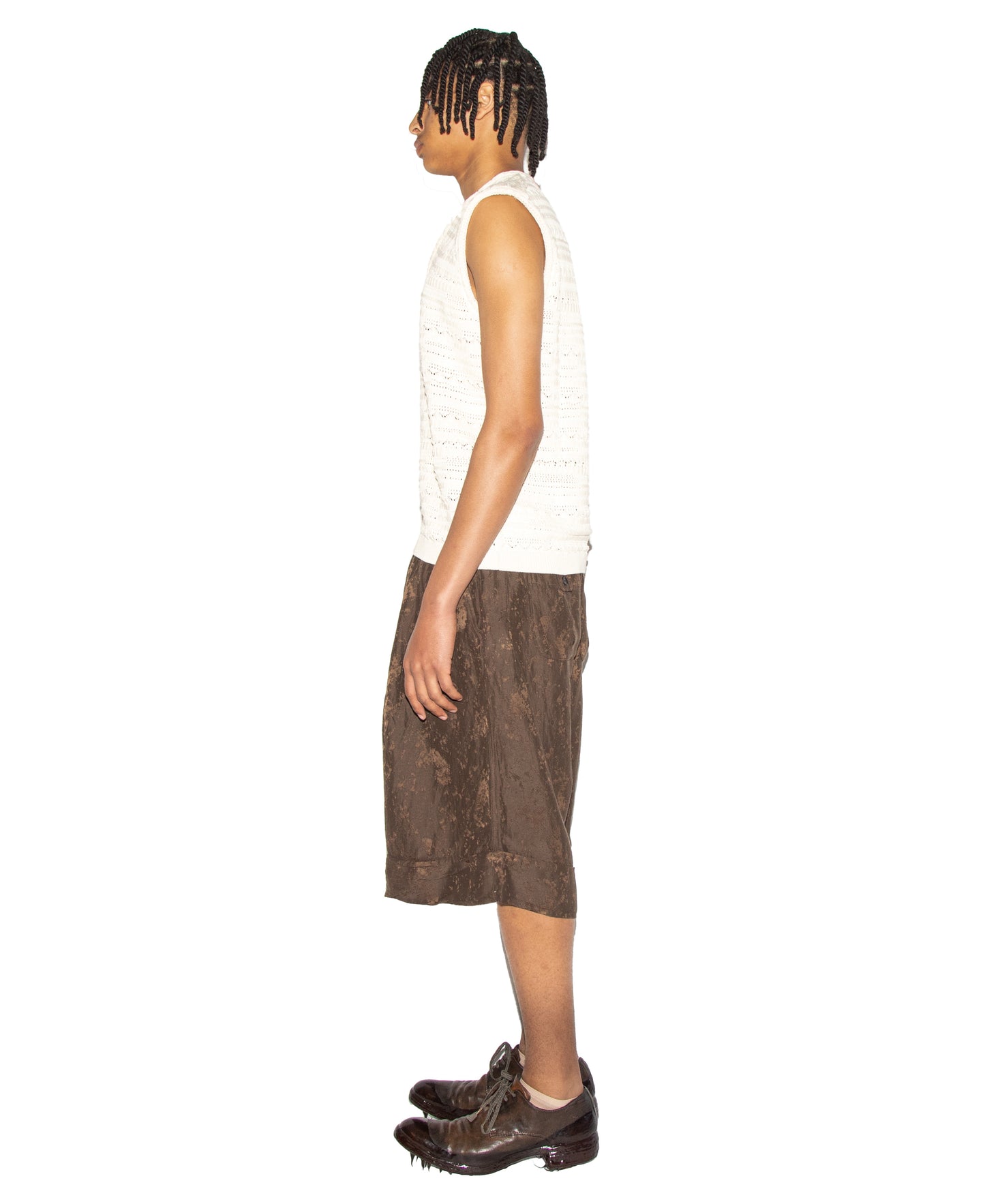 Cropped Wide Shorts