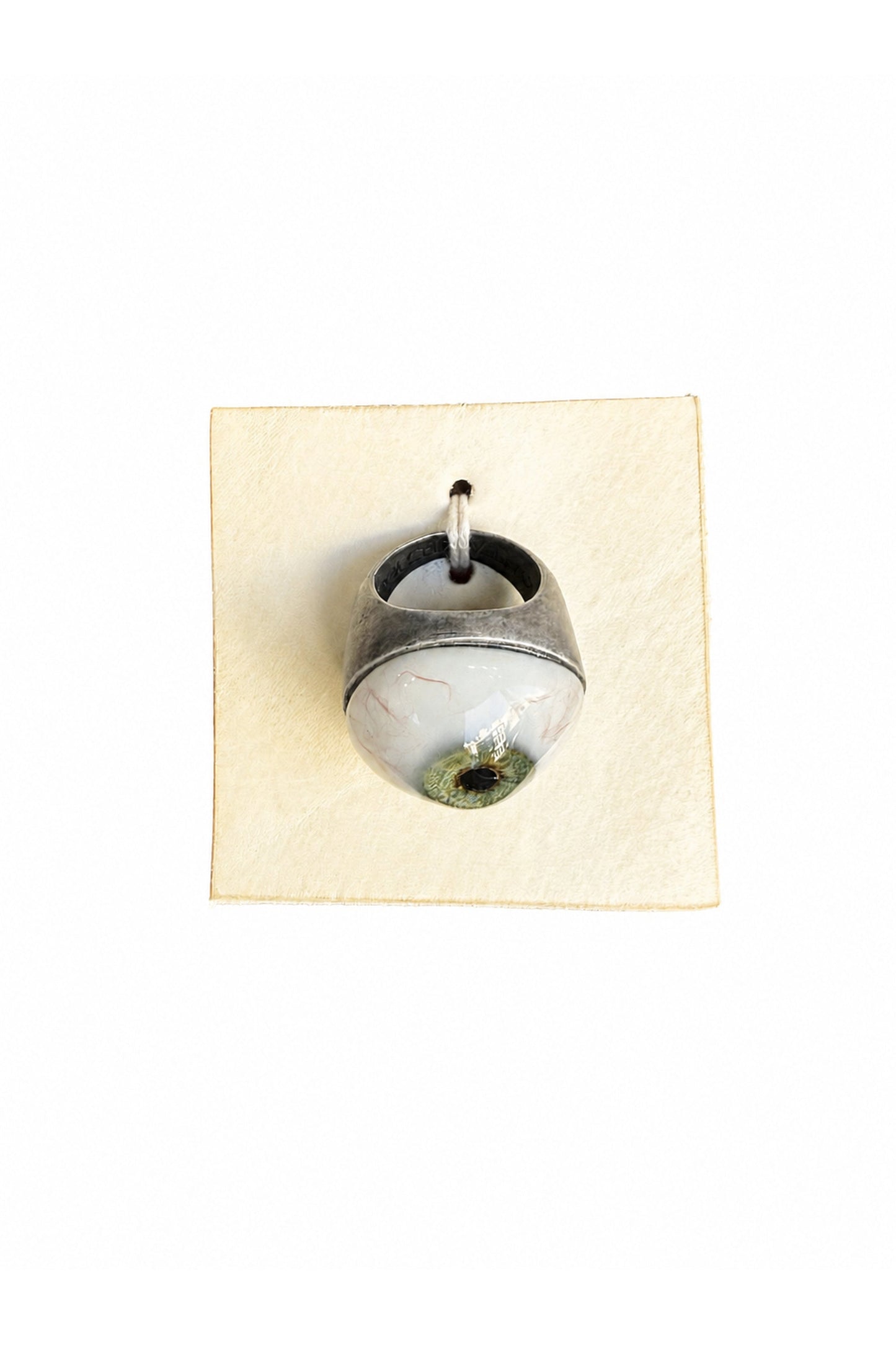 Carol Christian Poell Silver Eye Ring - image 2