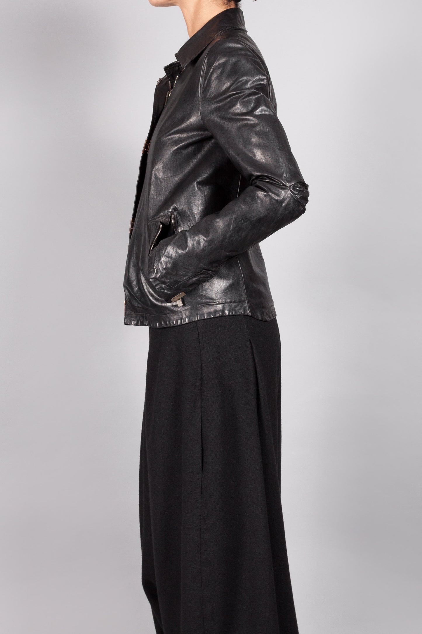 Object Dyed Lined Scarstitched Jacket