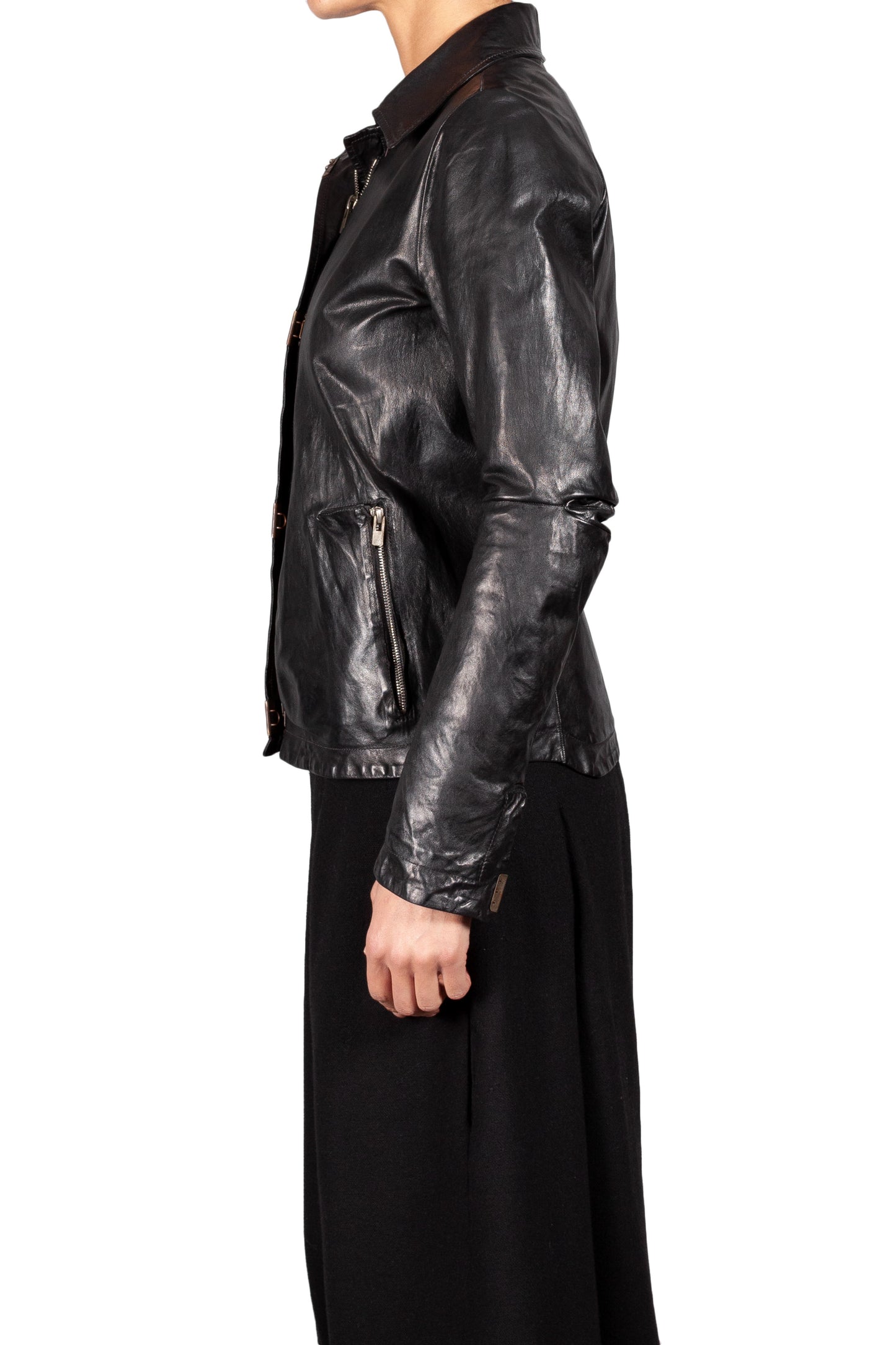 Object Dyed Lined Scarstitched Jacket