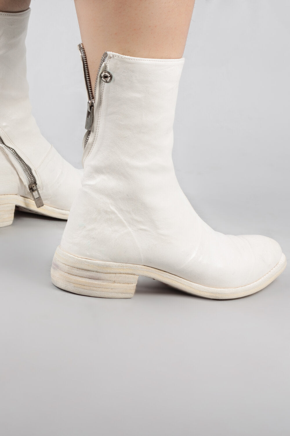 Object Dyed Lined Diagonal Zip Goodyear Boot