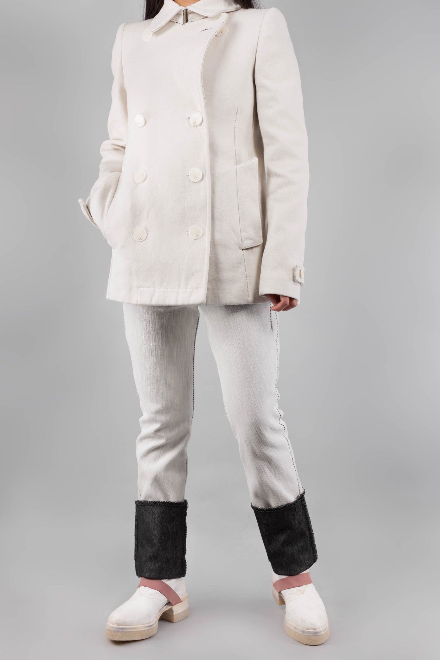 Unlined Visible Overlock One Piece Dead End Caban