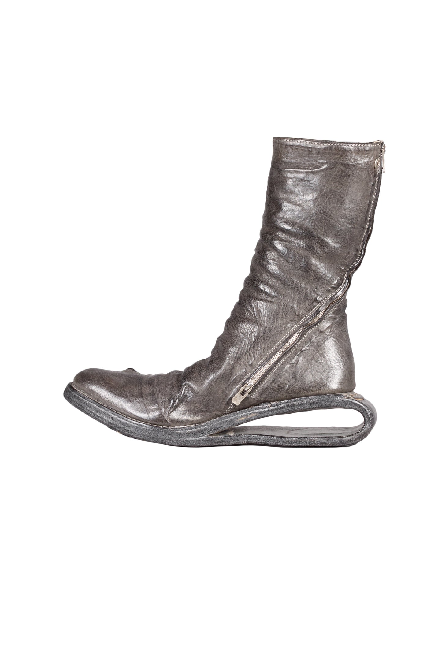 U-Sole Prosthetic Diagonal Zip Lined Goodyear Boot